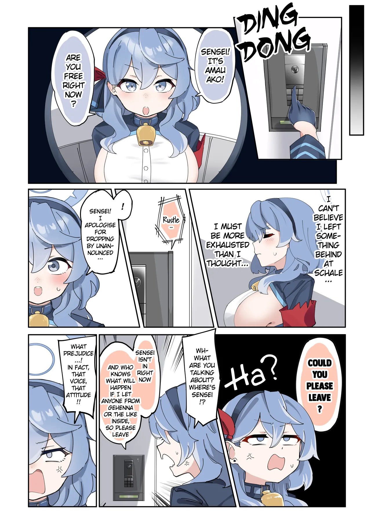 [Zea Lark] Futanari Hasumi-san vs Muttsuri Maso Mesu Ako-chan Manga (Blue Archive) [English] page 11 featuring hasumi hanekawa blue archive parody - wings big breasts hentai manga - read online free