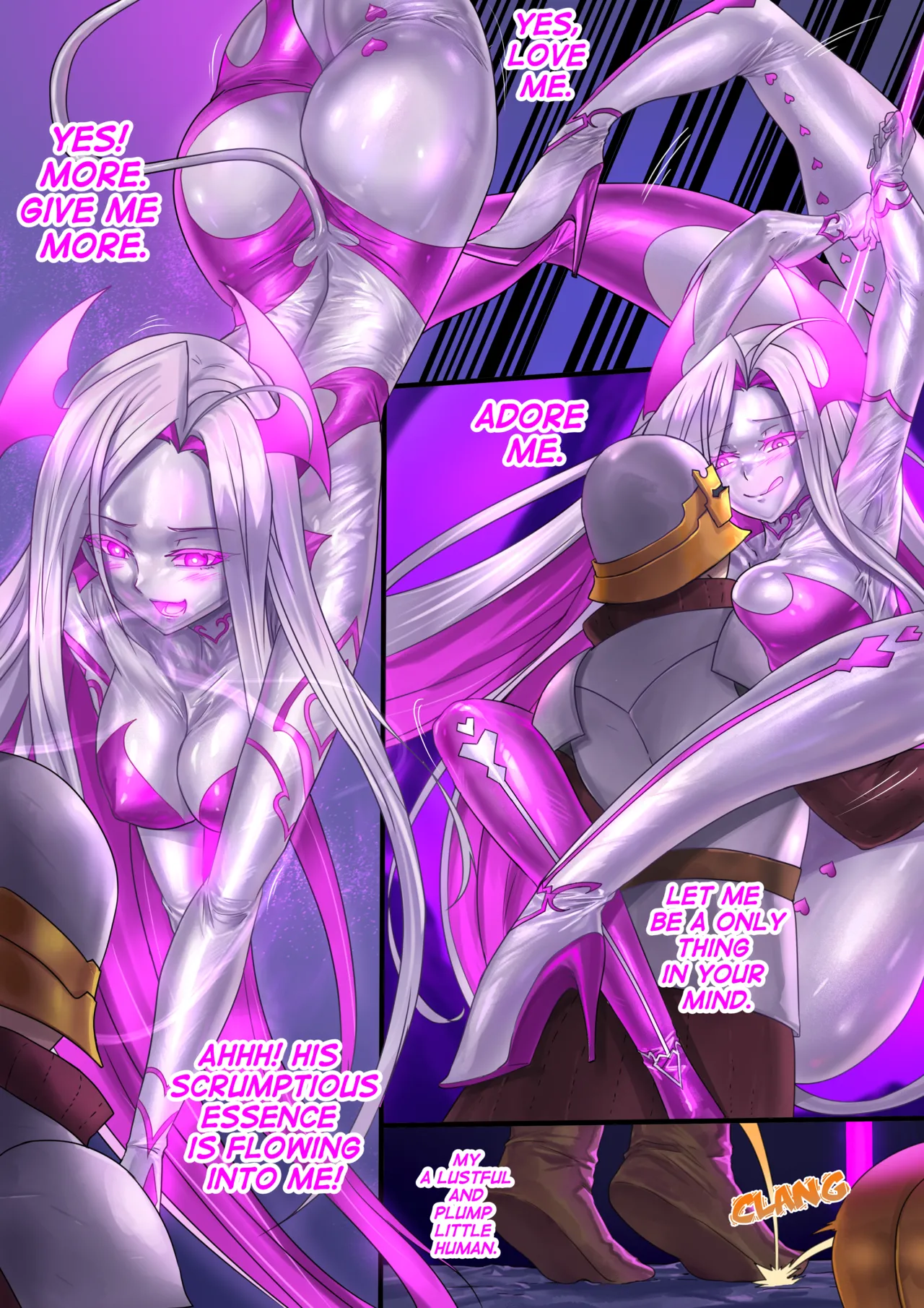 Demon lord Latex demon（Original + Textless） page 20 original parody - full color kissing hentai manga - read online free