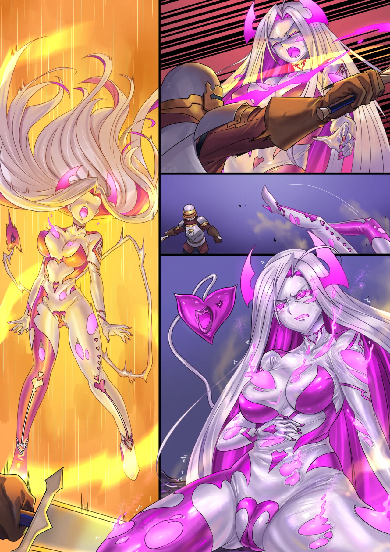 Demon lord Latex demon（Original + Textless） page 60 original parody - full color kissing hentai manga - read online free