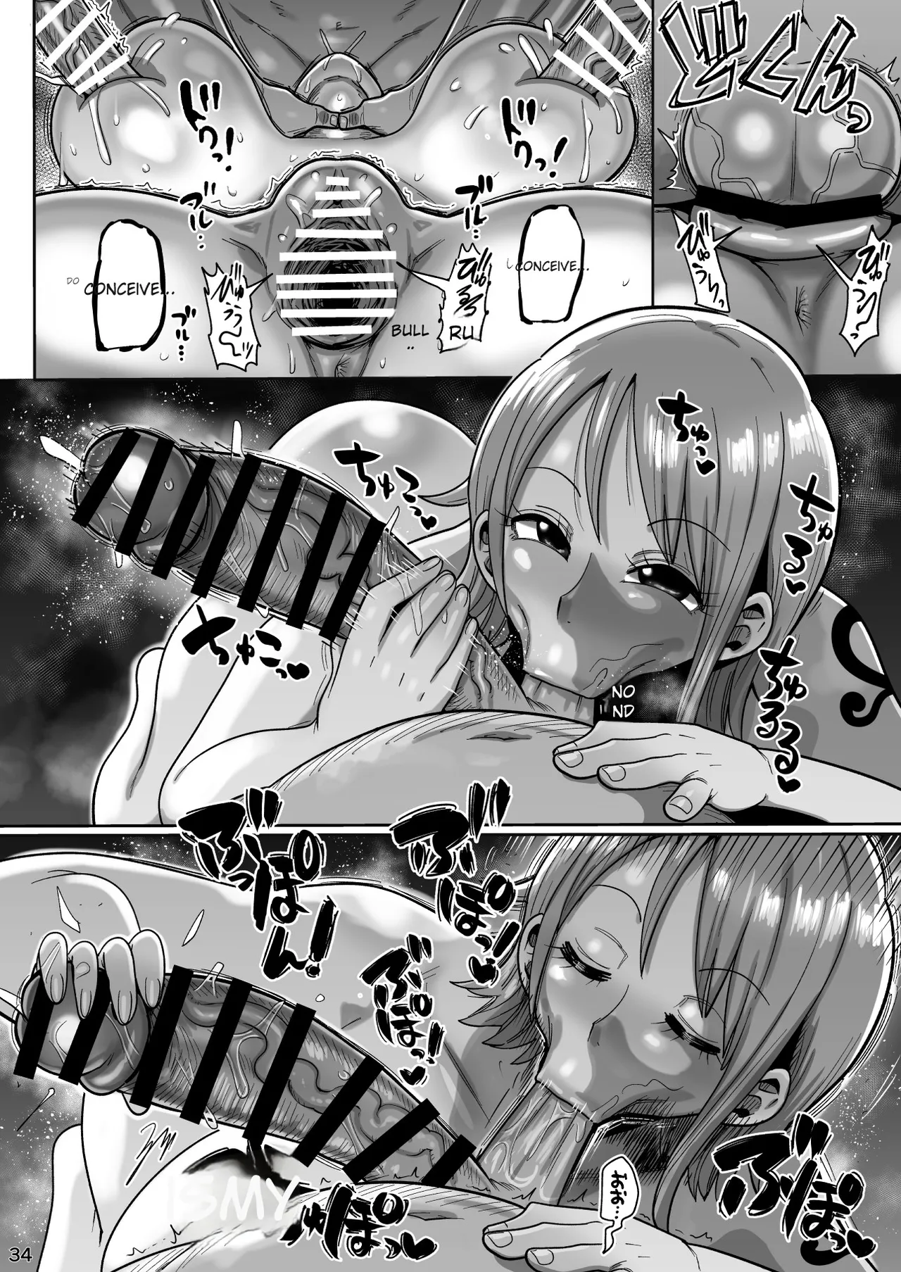 ZAGPOSE page 34 featuring nami - big penis rough translation hentai manga - read online free