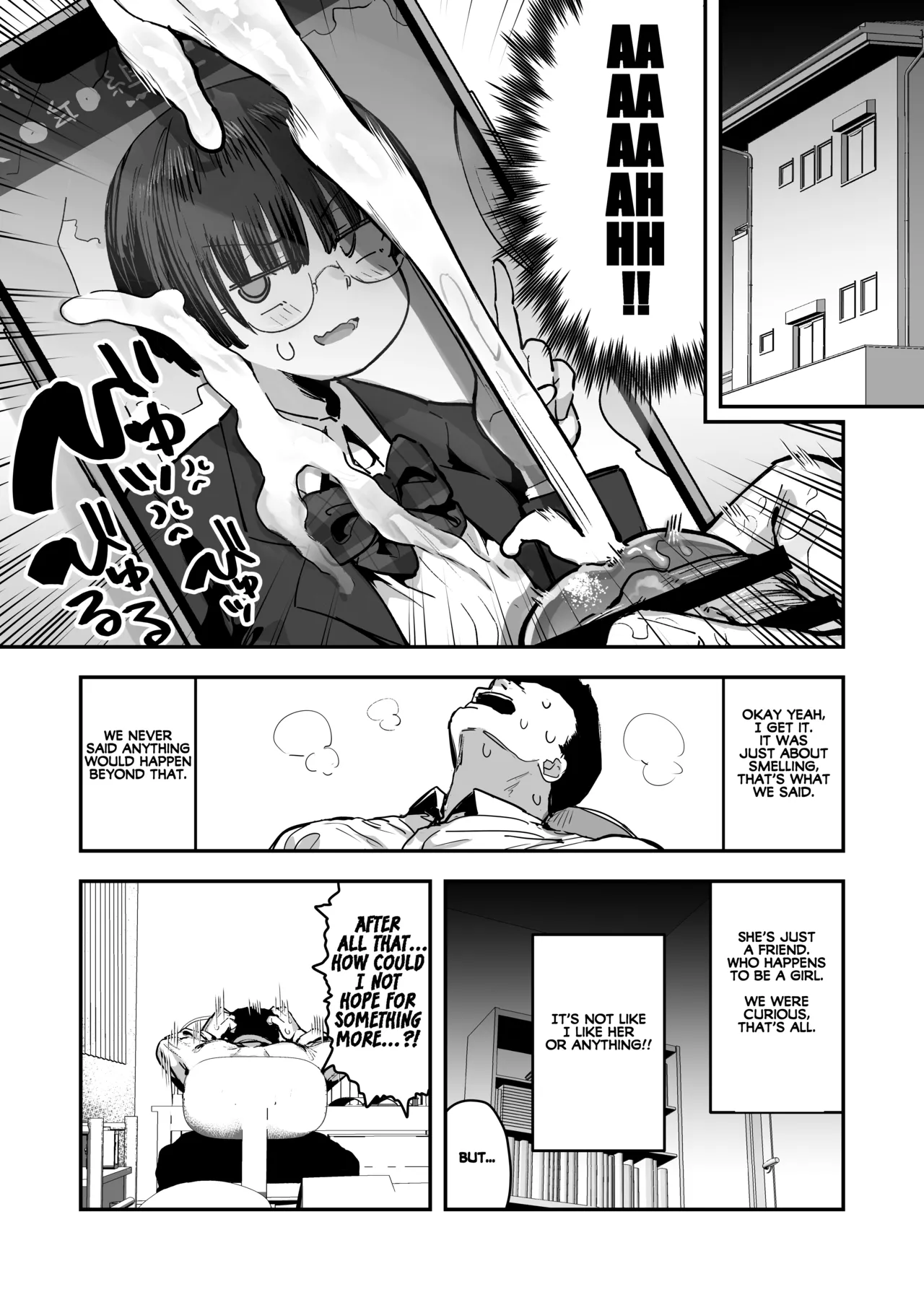 [Anon 2-okunen] Ittai Dou Natte Shimau no ka!? (Chinkasu shuu Okazu ni Onanie Saremasu) | What the hell will happen?! (She's gonna finger herself while sniffing my smegma stench!) [English] [KM_42] [Ongoing] page 28 original parody - sole female sole male hentai manga - read online free