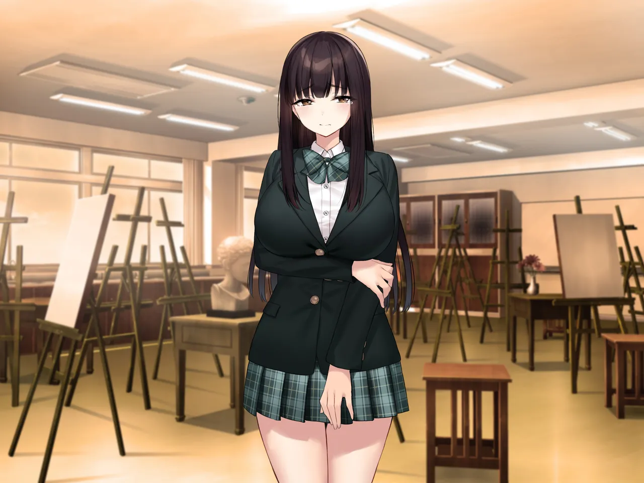 Kyonyuu na Senpai? Kyonyuu na Osananajimi? Futari to Harem H…suru? page 256 original parody - kissing big breasts hentai manga - read online free