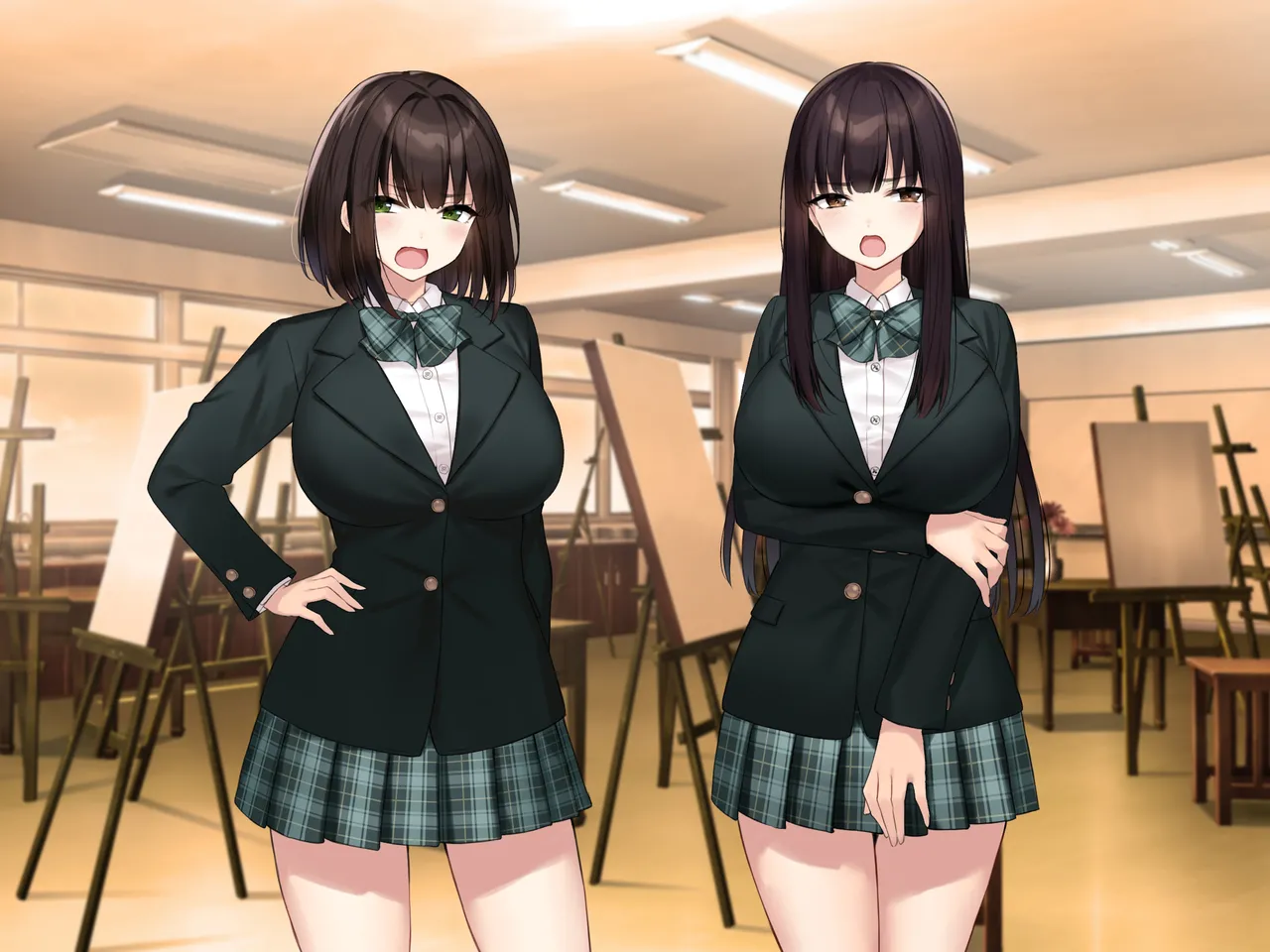 Kyonyuu na Senpai? Kyonyuu na Osananajimi? Futari to Harem H…suru? page 270 original parody - kissing big breasts hentai manga - read online free