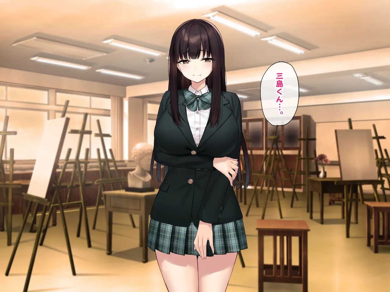 Kyonyuu na Senpai? Kyonyuu na Osananajimi? Futari to Harem H…suru? page 47 original parody - kissing big breasts hentai manga - read online free