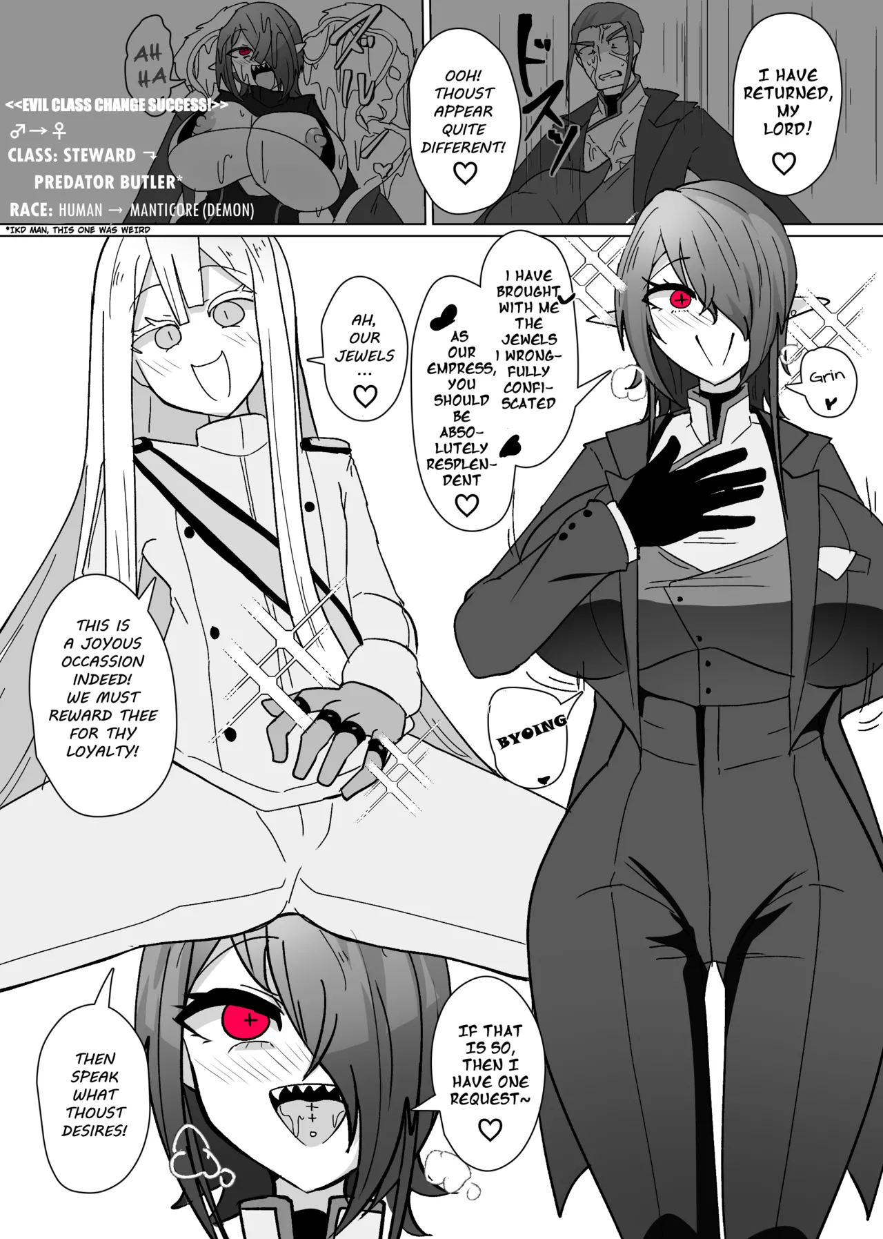 The House of Evil Class Change 8 Evil Dragon Empress page 14 original parody - yuri big breasts hentai manga - read online free
