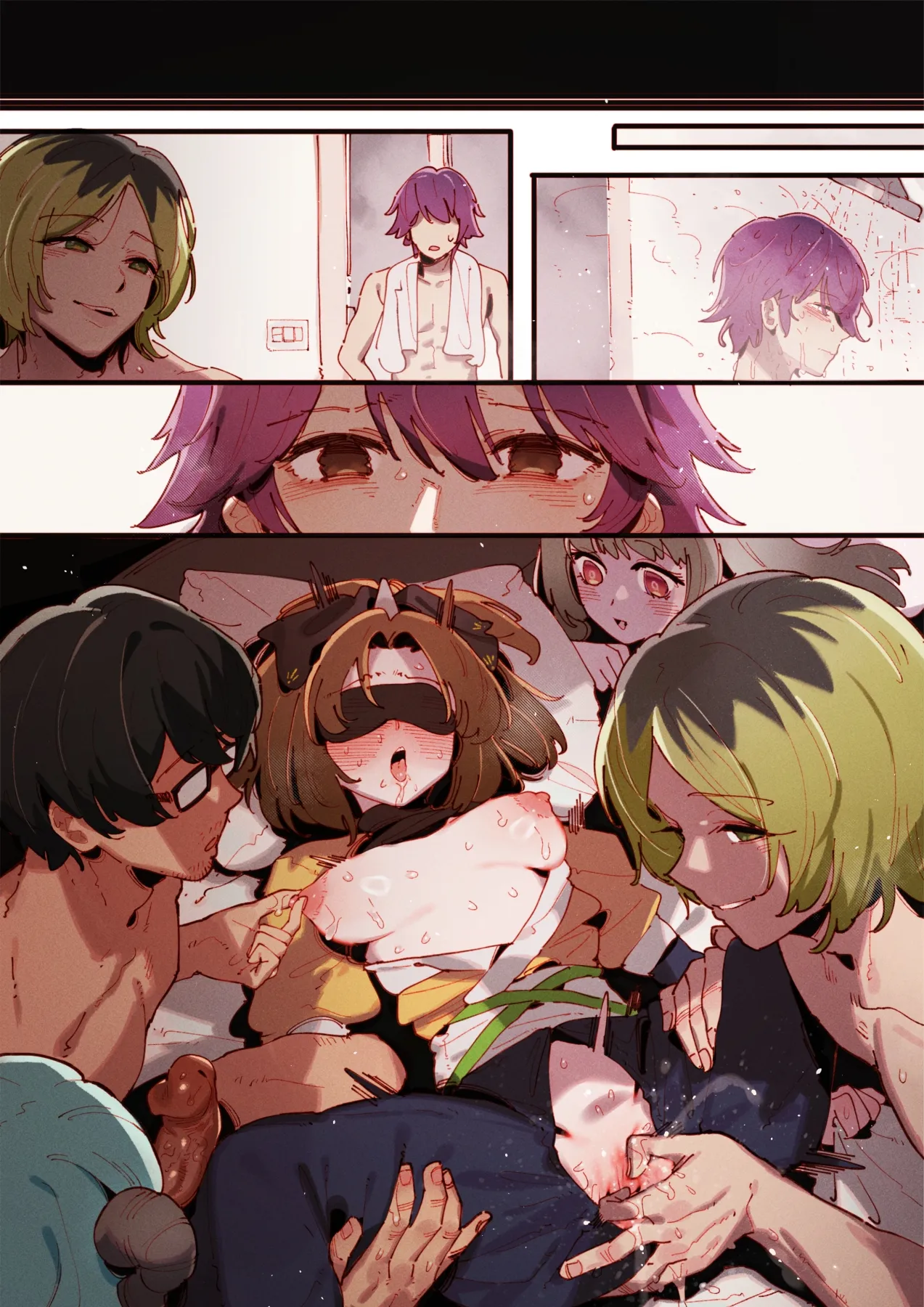 01-25_Akane &...😎🍆💢 & _Kana &...👒🍆💢 & Miyako page 100 featuring aqua hoshino oshi no ko parody - nakadashi full color hentai manga - read online free