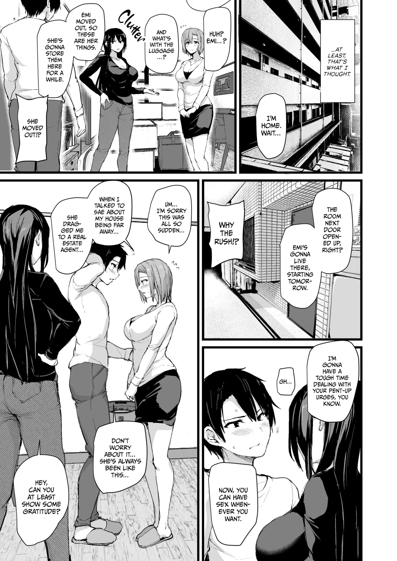 Kyonyuu Ga Futariinai To Bokkishinai Otto No Tame Ni Tomodachi O Tsuretekita Tsuma Chapter 1-3 page 54 - business suit sweating hentai manga - read online free