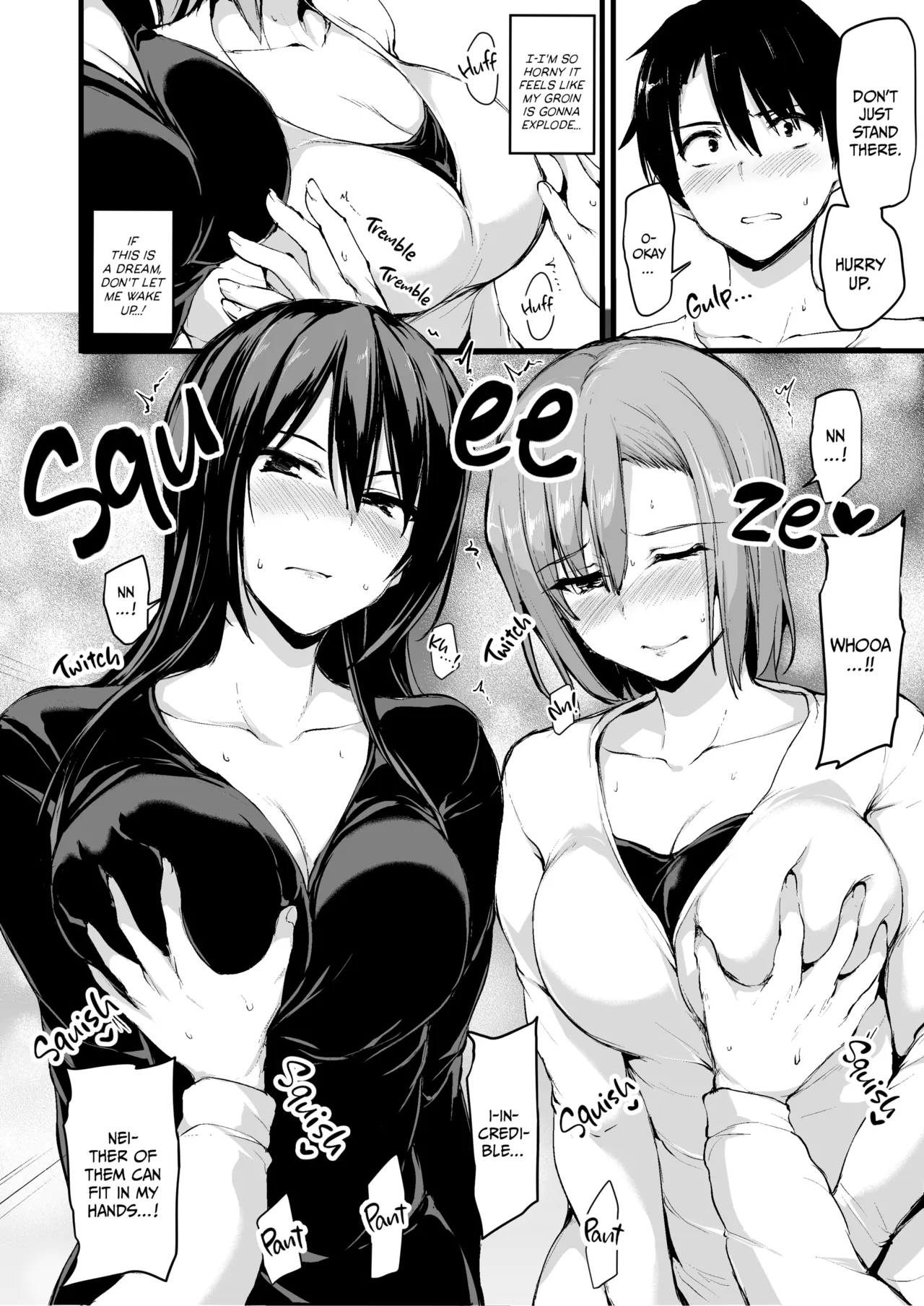 Kyonyuu Ga Futariinai To Bokkishinai Otto No Tame Ni Tomodachi O Tsuretekita Tsuma Chapter 1-3 page 9 - business suit sweating hentai manga - read online free