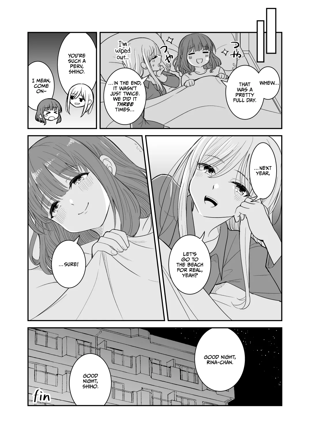 Natsu ga Owaredo page 18 original parody - kissing swimsuit hentai manga - read online free