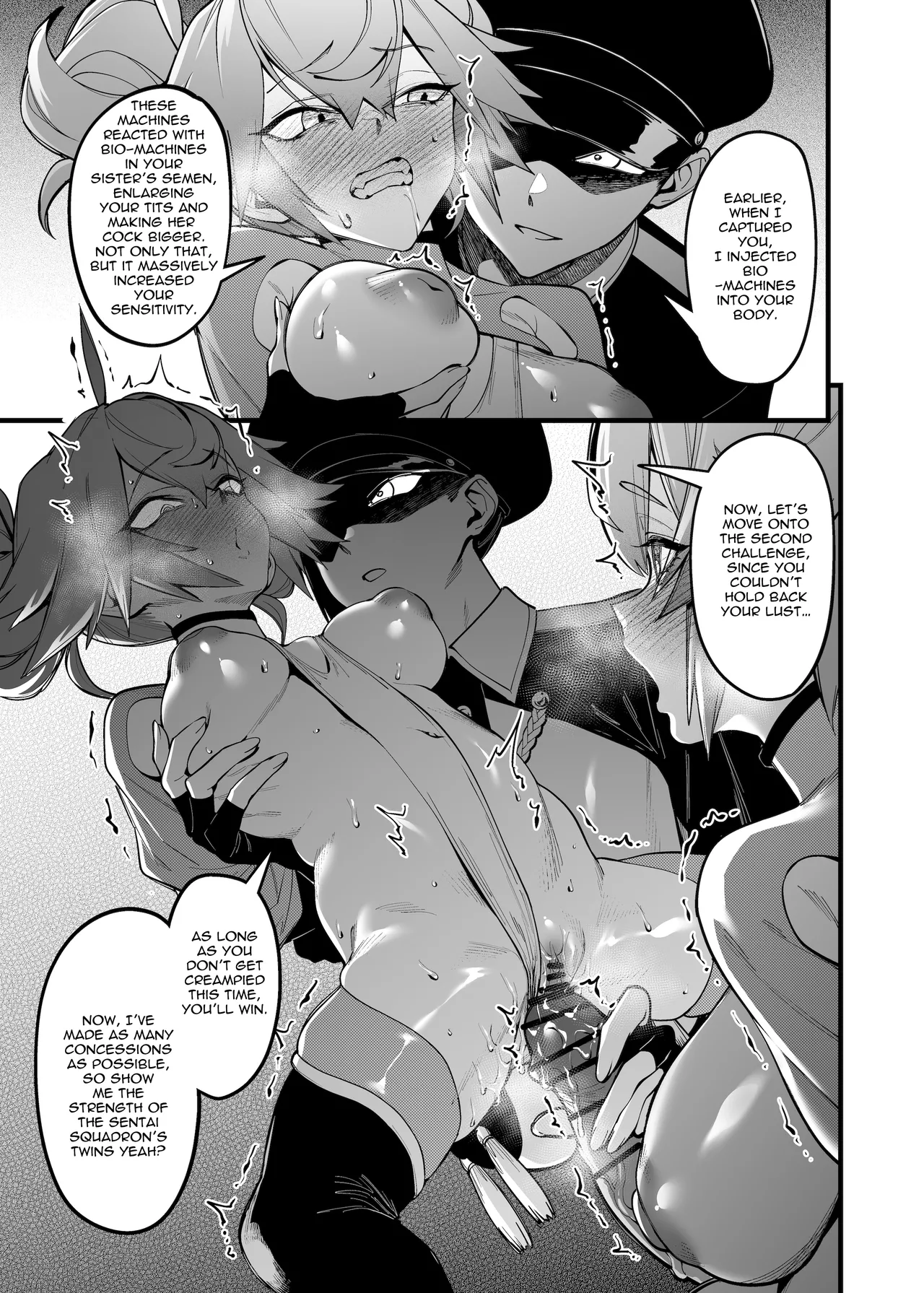 Otonari no Futago wa Yami Soshiki ni Nikutai Kaizou Sareta Moto Seigi Sentai Member Deshita | The Twins Next Door were Former Super Sentai Members who had their Bodies Remodelled page 14 original parody - twins nipple expansion hentai manga - read online free