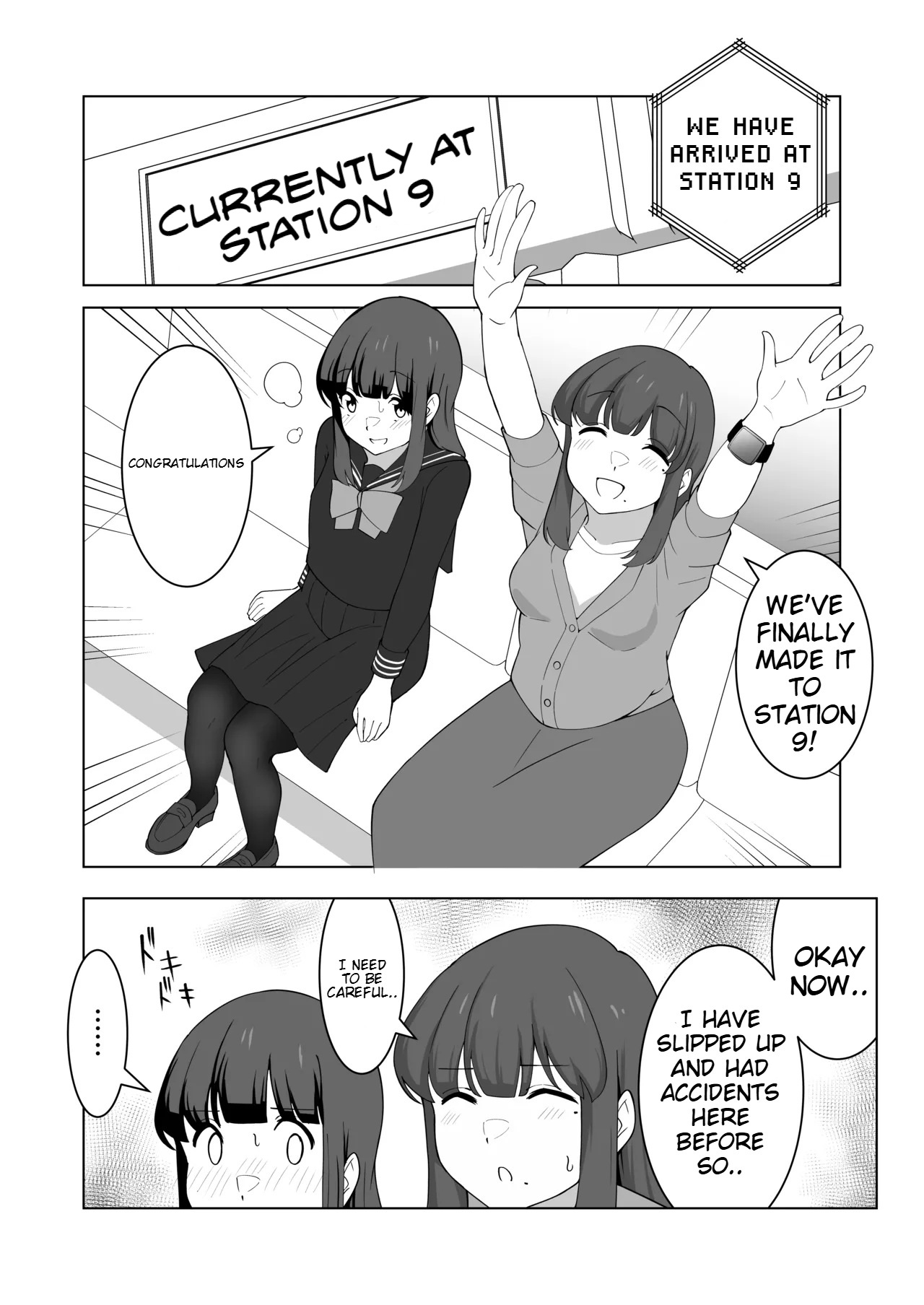 Gaman Ressha ni Nottemita! page 39 original parody - females only no penetration hentai manga - read online free