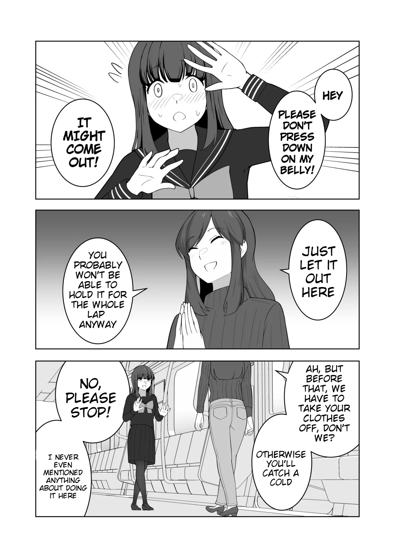 Gaman Ressha ni Nottemita! page 64 original parody - females only no penetration hentai manga - read online free