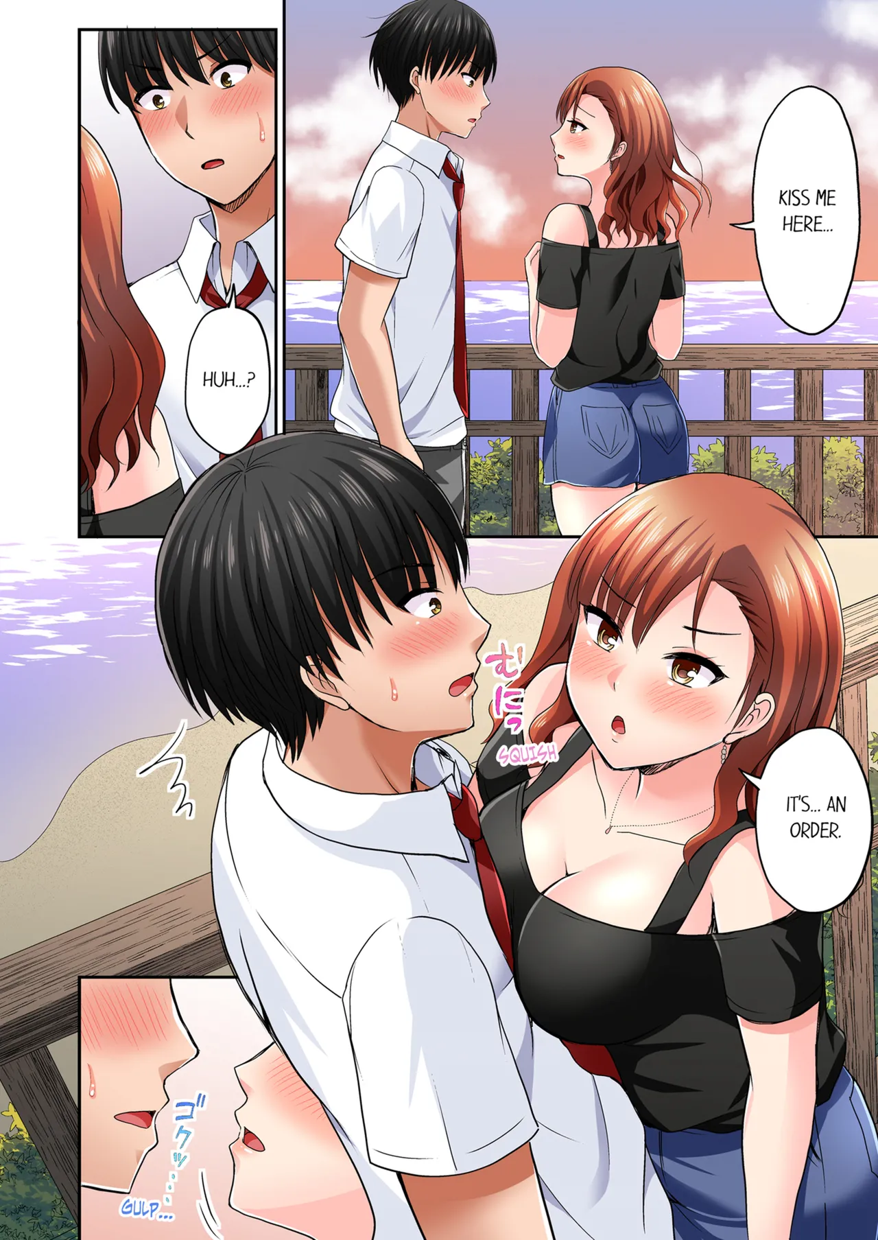 Pashiri no Shita Teku, Yabaitte... ~ Ebi Sori Iki Suru Namaiki Gyaru | Bullied Boy's Tongue Revenge Vol.1-4 page 126 - sole male full color hentai manga - read online free