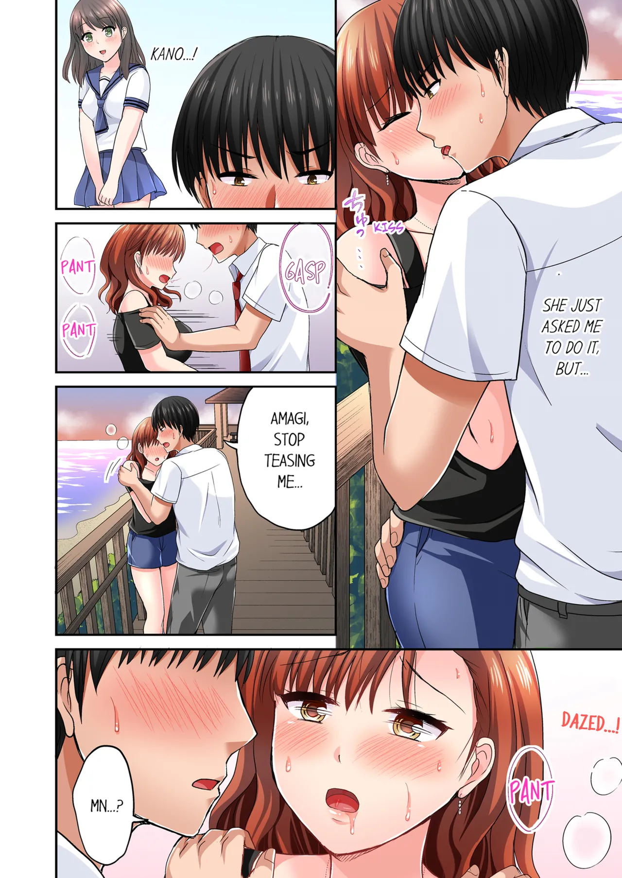 Pashiri no Shita Teku, Yabaitte... ~ Ebi Sori Iki Suru Namaiki Gyaru | Bullied Boy's Tongue Revenge Vol.1-4 page 128 - sole male full color hentai manga - read online free