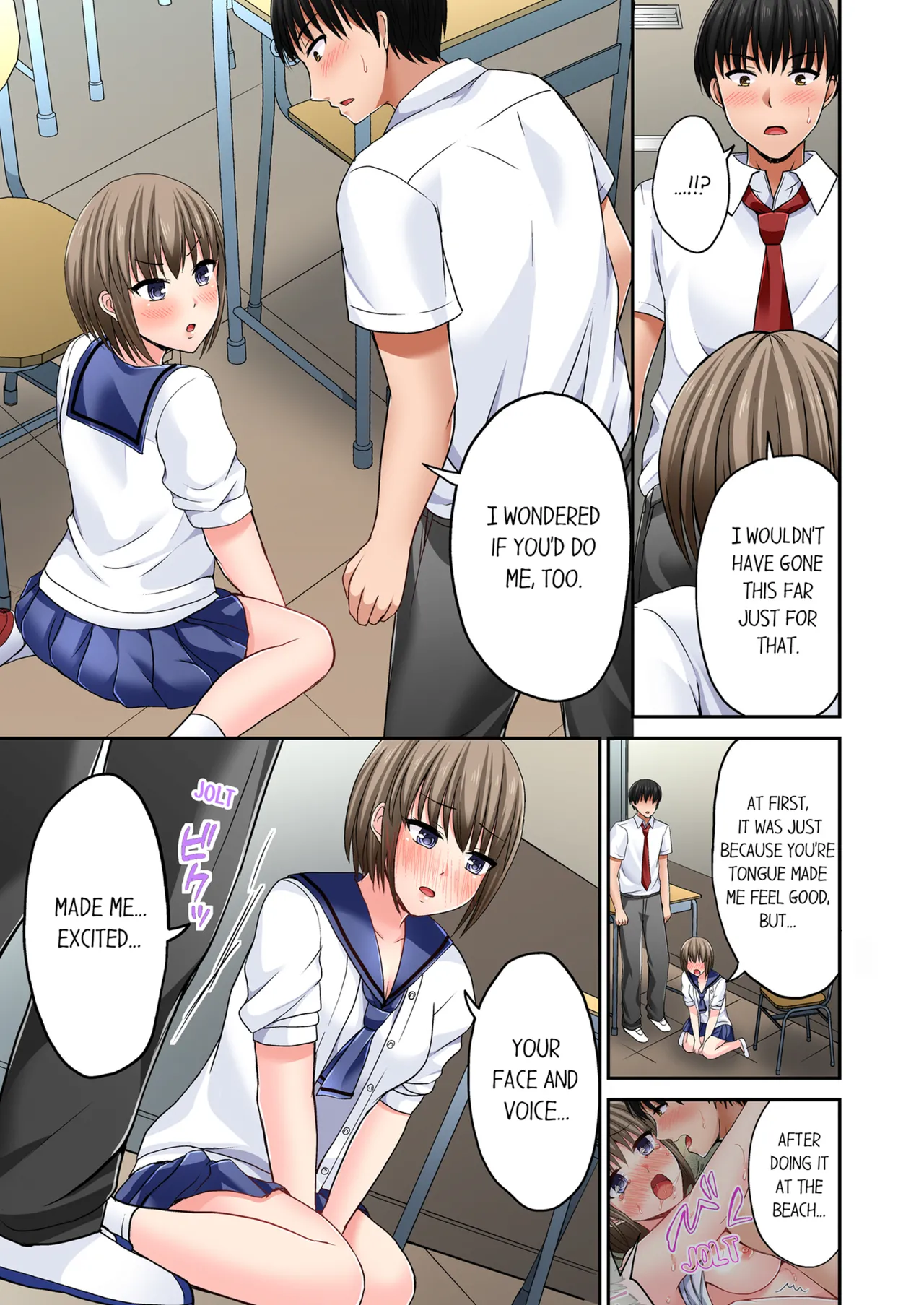 Pashiri no Shita Teku, Yabaitte... ~ Ebi Sori Iki Suru Namaiki Gyaru | Bullied Boy's Tongue Revenge Vol.1-4 page 188 - sole male full color hentai manga - read online free