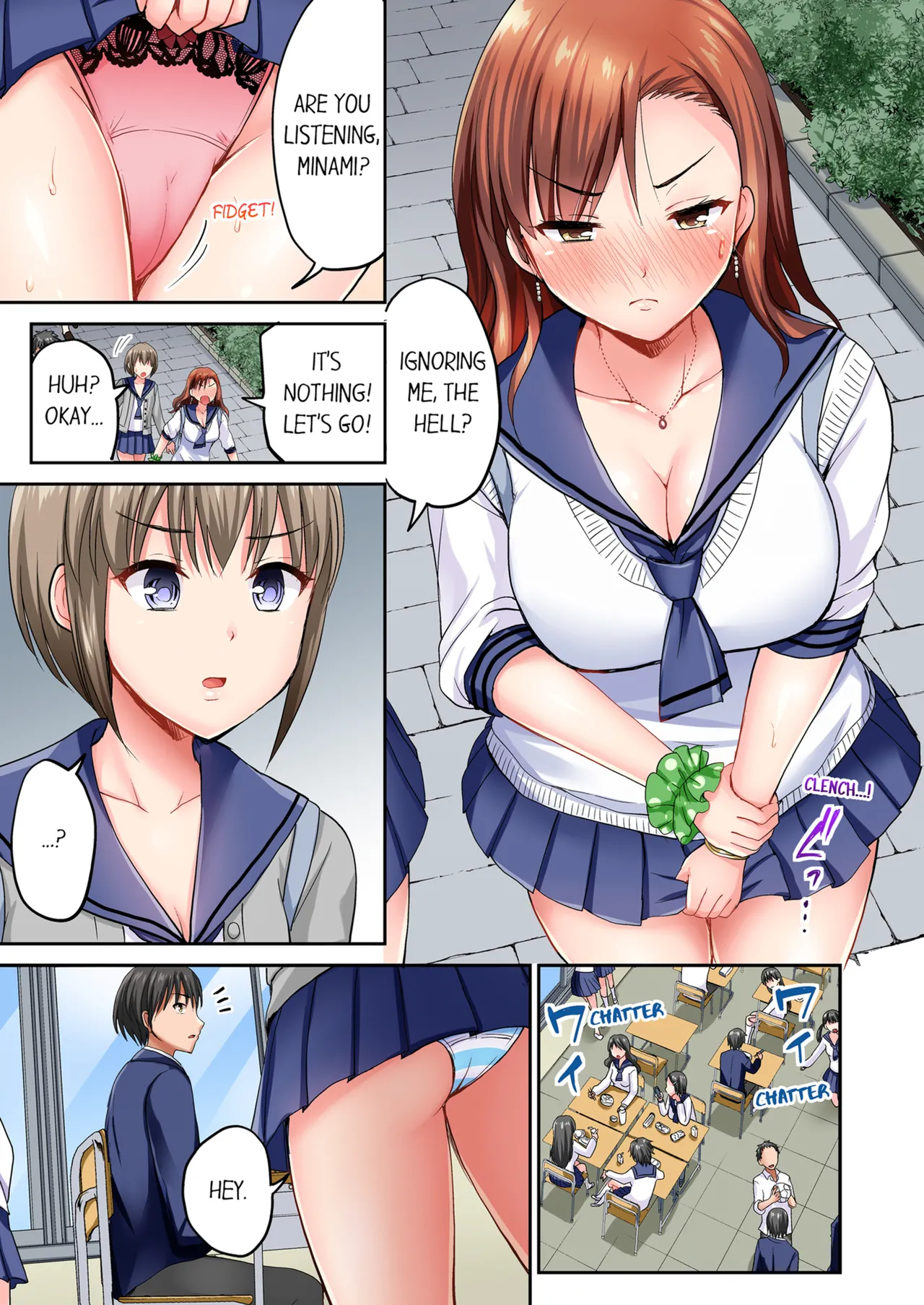 Pashiri no Shita Teku, Yabaitte... ~ Ebi Sori Iki Suru Namaiki Gyaru | Bullied Boy's Tongue Revenge Vol.1-4 page 28 - sole male full color hentai manga - read online free