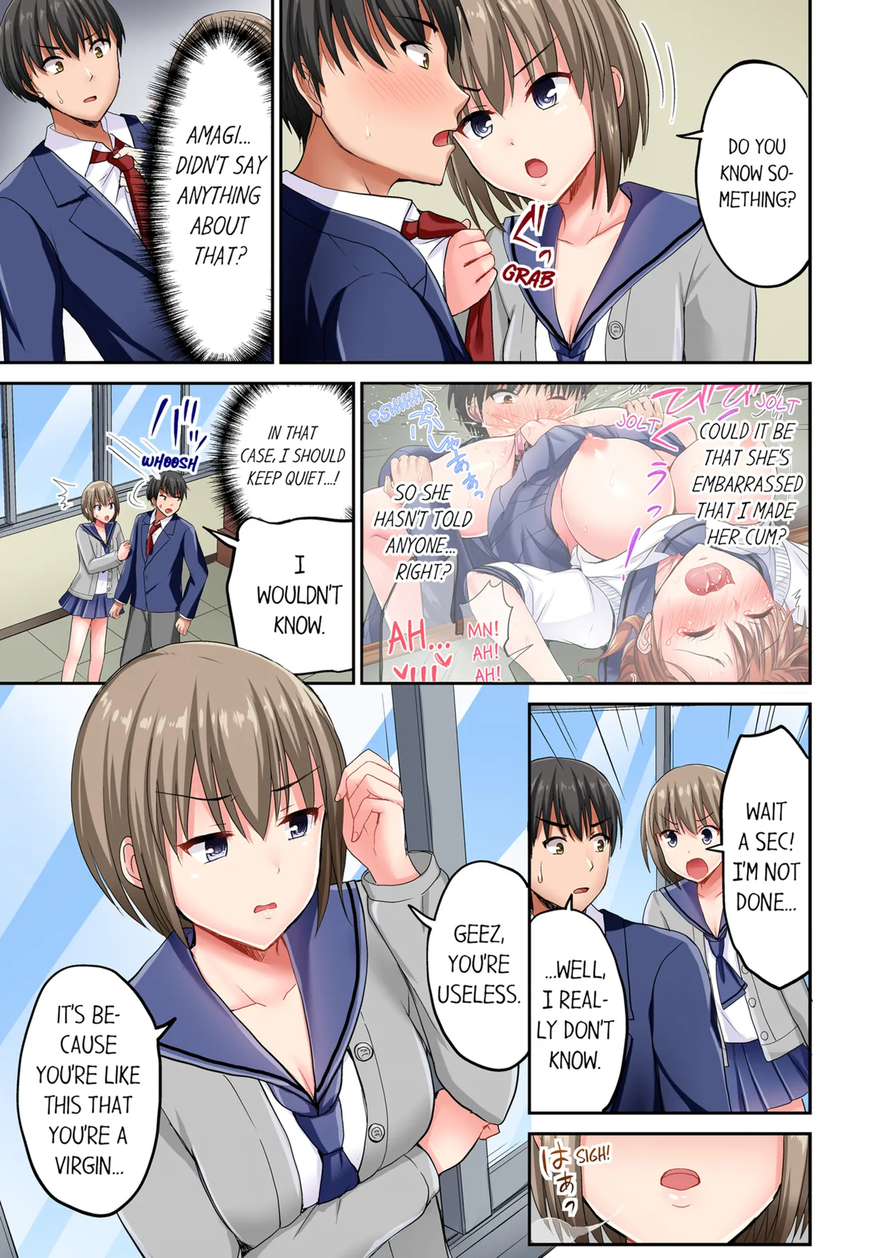 Pashiri no Shita Teku, Yabaitte... ~ Ebi Sori Iki Suru Namaiki Gyaru | Bullied Boy's Tongue Revenge Vol.1-4 page 30 - sole male full color hentai manga - read online free