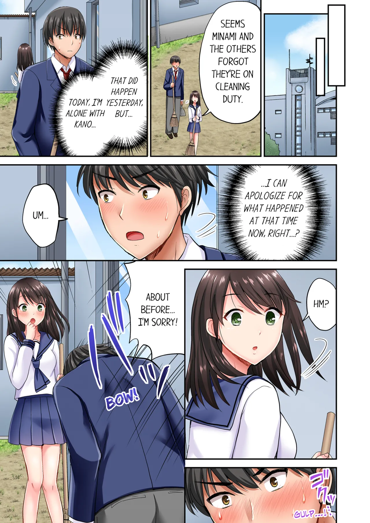 Pashiri no Shita Teku, Yabaitte... ~ Ebi Sori Iki Suru Namaiki Gyaru | Bullied Boy's Tongue Revenge Vol.1-4 page 48 - kissing virginity hentai manga - read online free