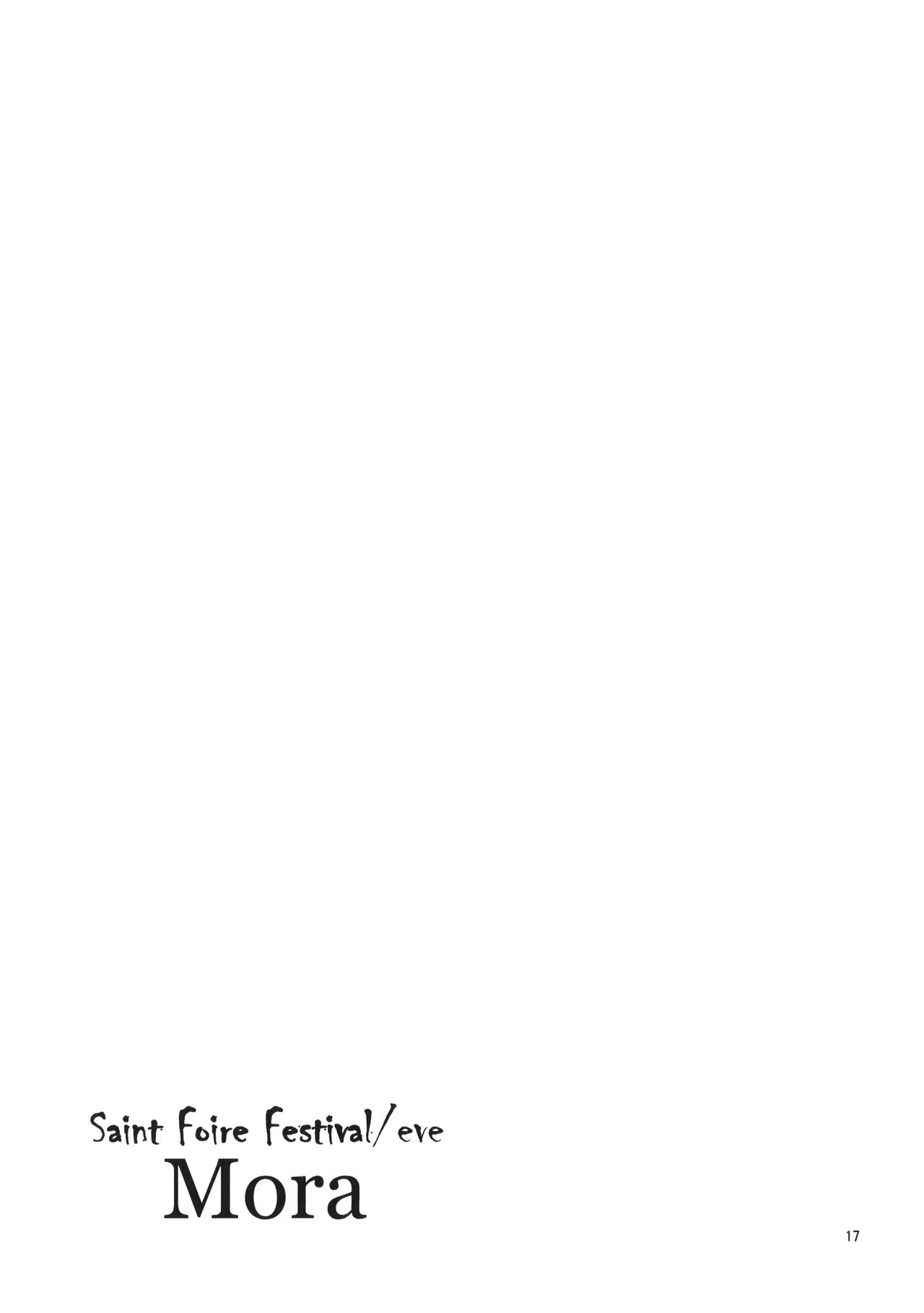 Saint Foire Festival eve - Mora page 16 original parody - big breasts group hentai manga - read online free