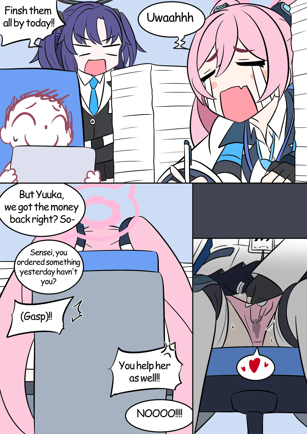 Koyuki Hacking page 13 featuring noa ushio blue archive parody - kemonomimi very long hair hentai manga - read online free