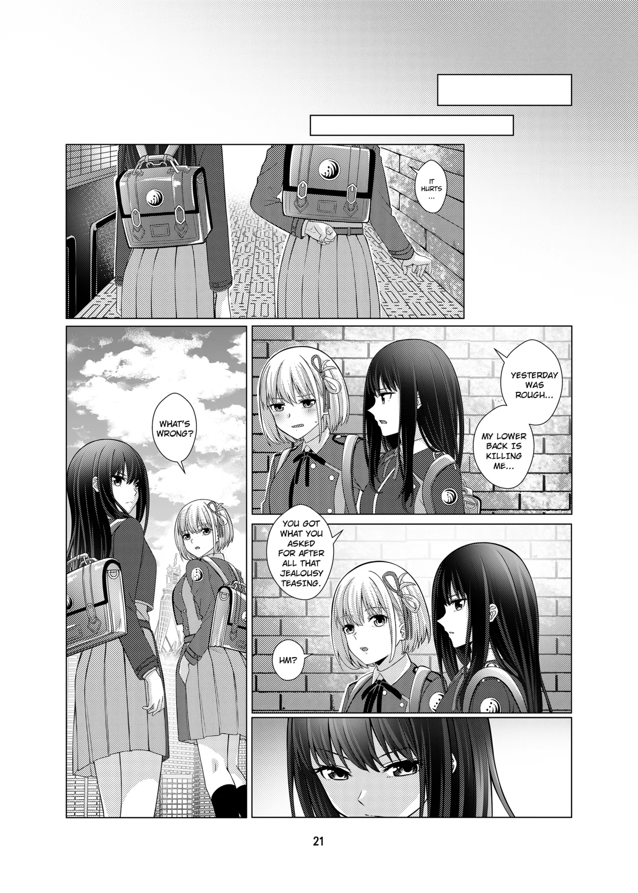 My Sweet Bodyguard page 22 featuring chisato nishikigi lycoris recoil parody - yuri kissing hentai manga - read online free