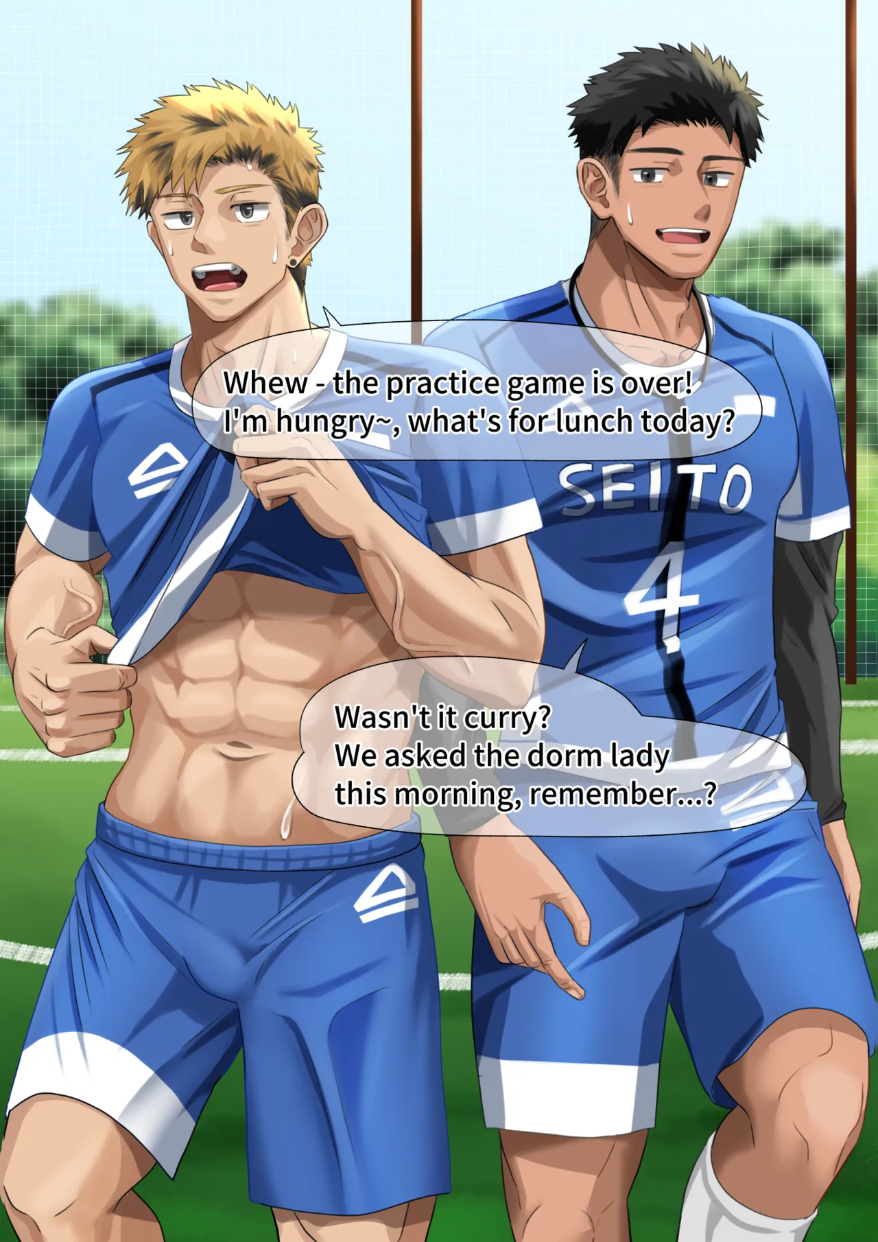 [motyaki] サッカーの練習後に…(p10)【ENG】 (Pixiv Fanbox) - Page 12