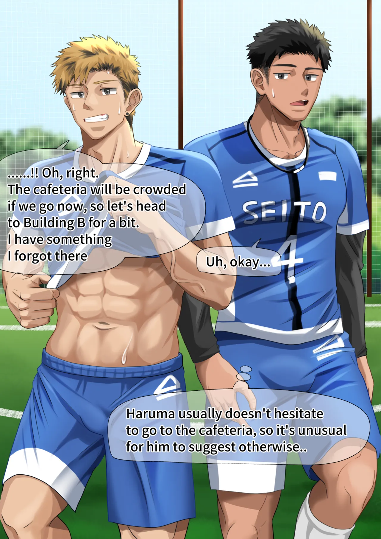 [motyaki] サッカーの練習後に…(p10)【ENG】 (Pixiv Fanbox) page 13 original parody - males only yaoi hentai manga - read online free