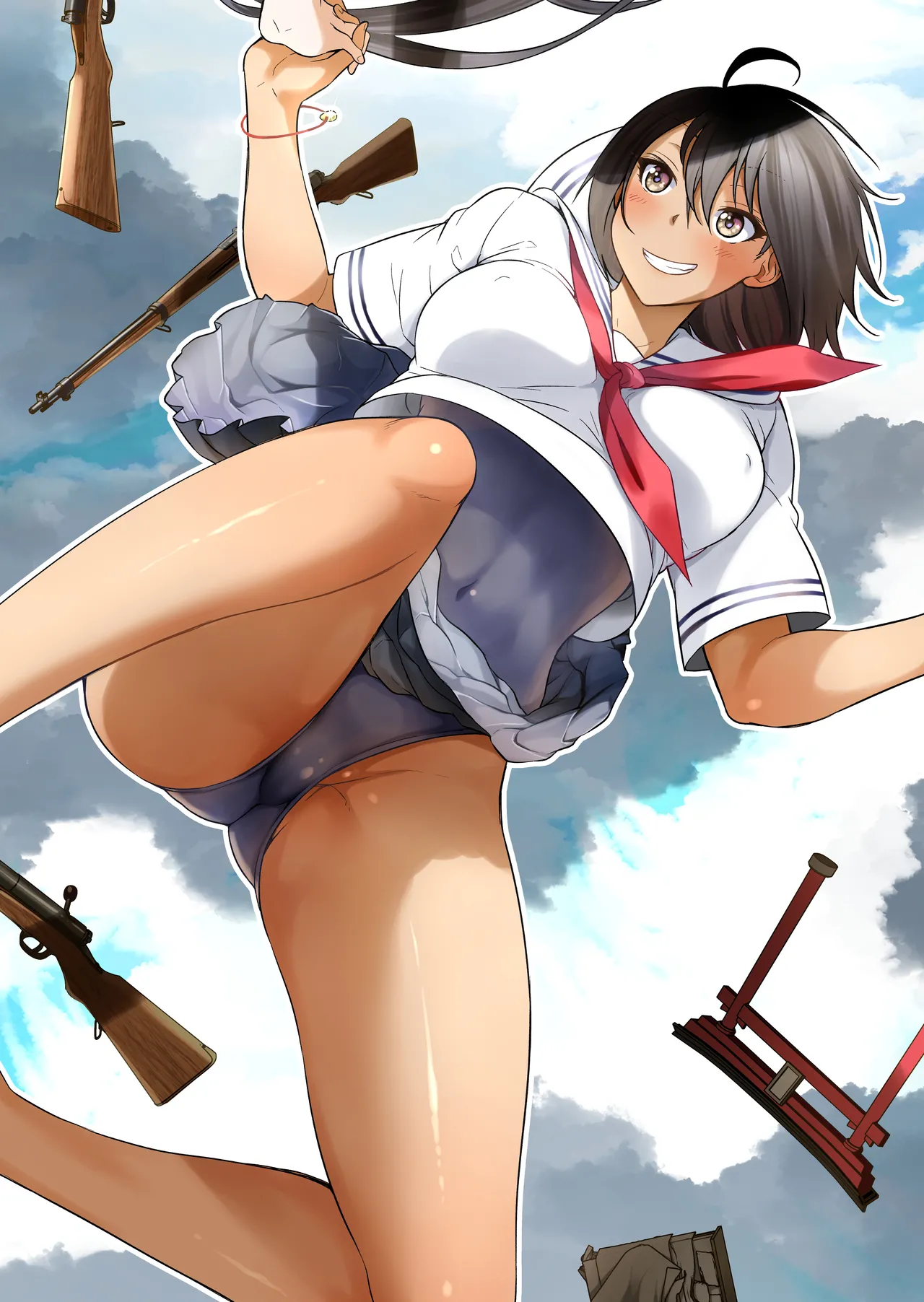 [Akatsuki Myuuto] Nanaka no Rakuen ~Inaka no Gakkou de Bishoujo Harem~ Soushuuhen Kouhen (Banka no Niwa) page 60 original parody - sole male harem hentai manga - read online free