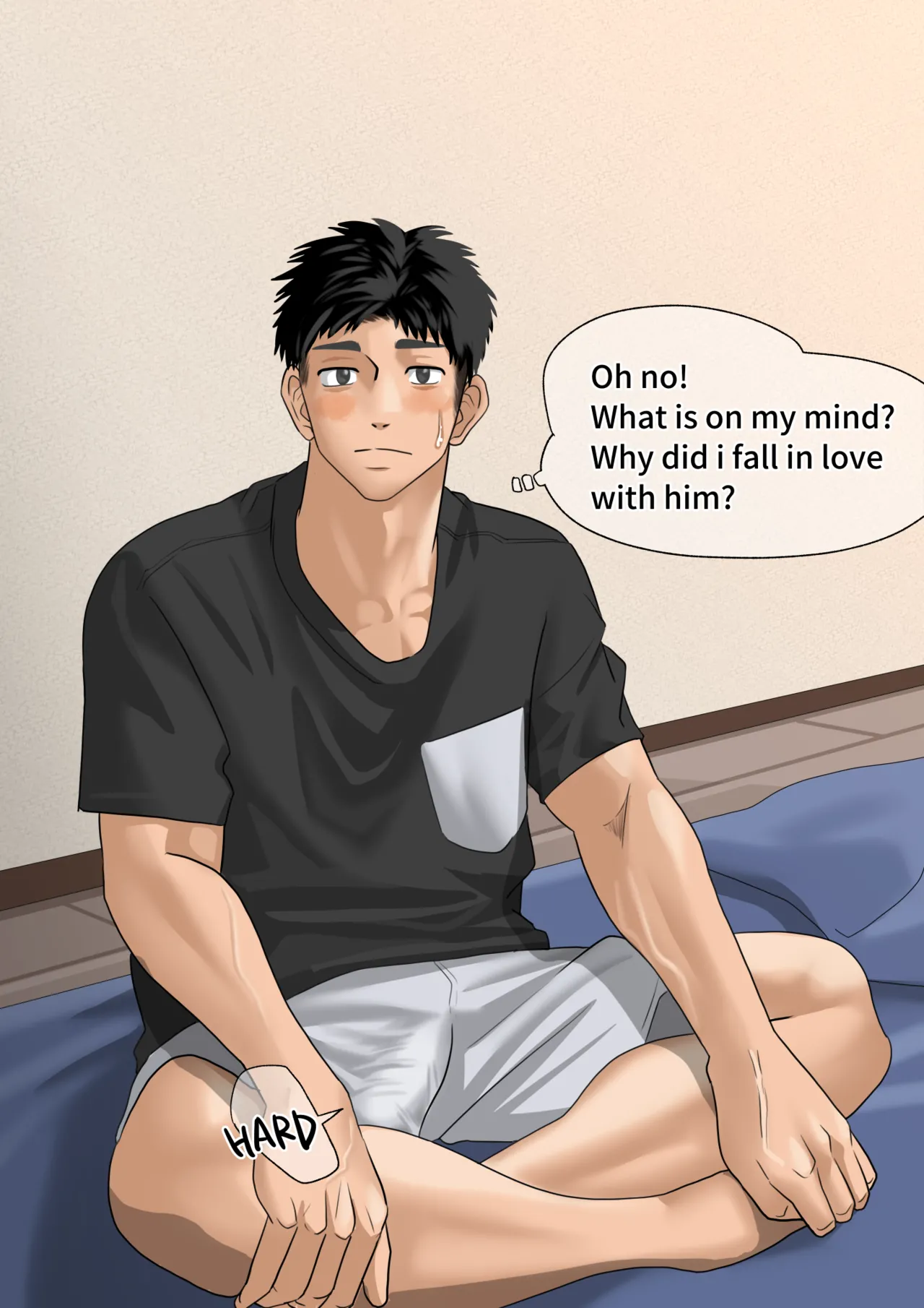 [motyaki] 片想いしてる友達が家に来た1(11p.)【ENG】 (Pixiv Fanbox) page 15 original parody - muscle yaoi hentai manga - read online free