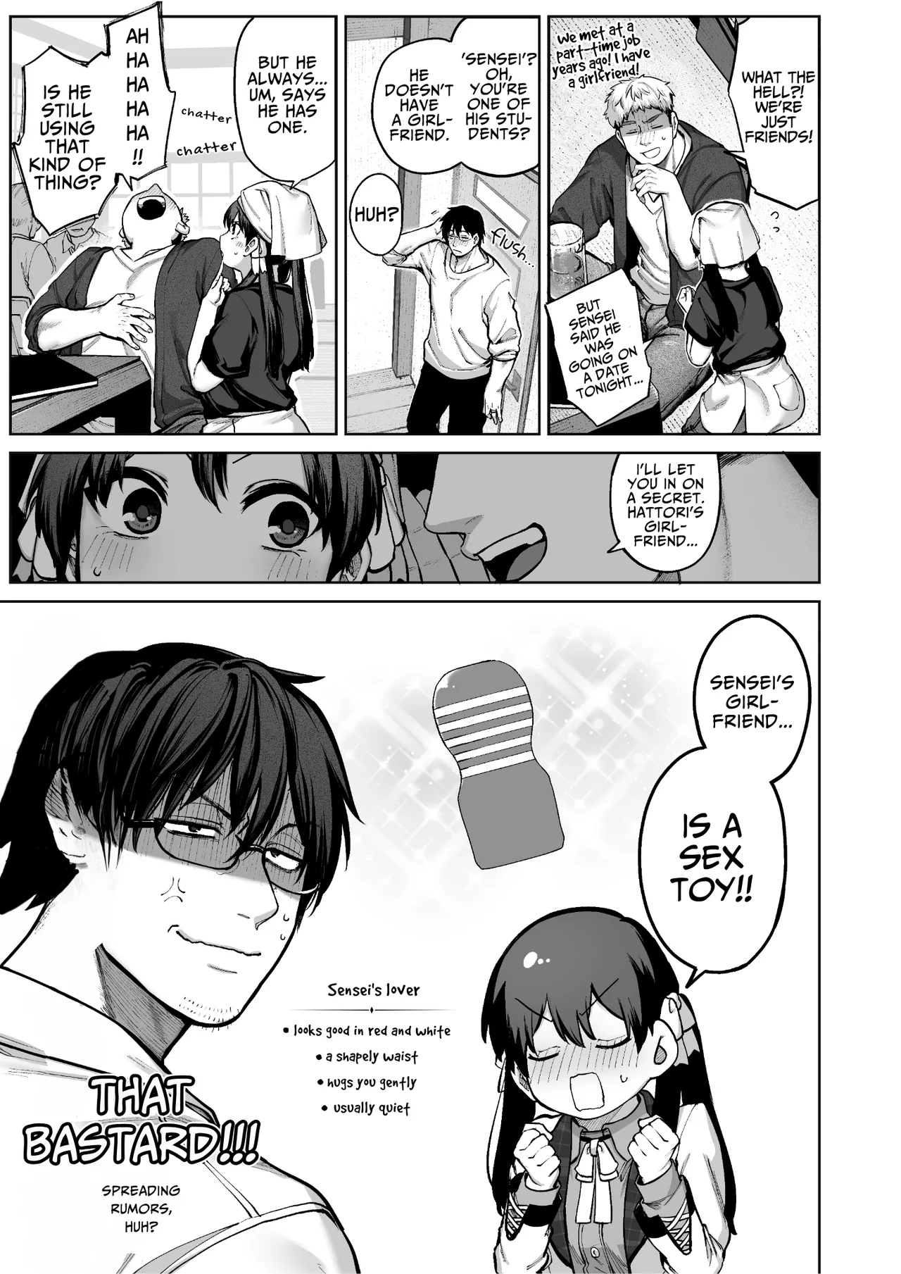[Koutetsu Shabon Dama (Tamabon)] Kanojo wa Iranai Hattori Sensei! ~Koi wa Mendou Nante Itte Honto wa Ai ga Omo Sugiru~ | Mr. Hattori Doesn't Need A Girlfriend! ~he said love was a hassle, but his love is just too heavy~ [English] - Page 6