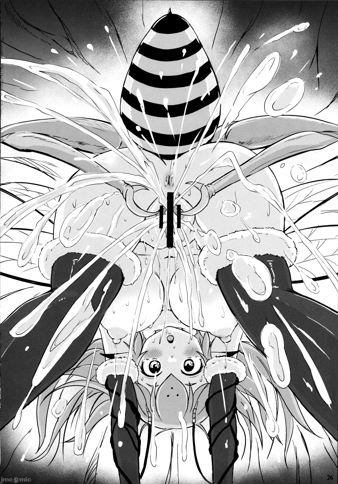 Horny Bees - Bees and the Cocoon of Flesh page 27 original parody - nakadashi futanari hentai manga - read online free