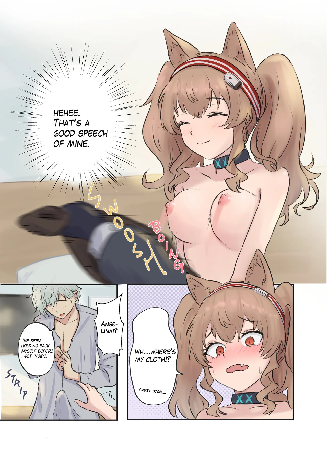 Angelina's body swap accident page 9 featuring angelina ajimu arknights parody - sole female sole male hentai manga - read online free