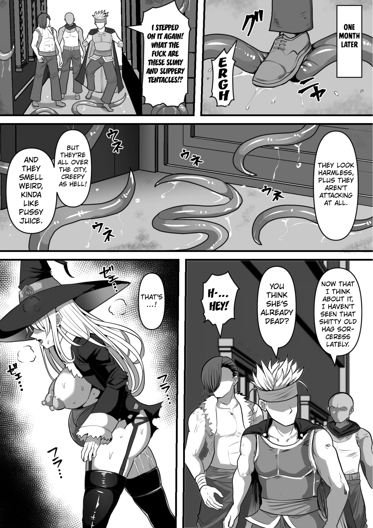 Majo ga Shokushu ni Kisei sa re Shokushu o Shussan shi Makuru Hanashi page 43 original parody - sole female stockings hentai manga - read online free