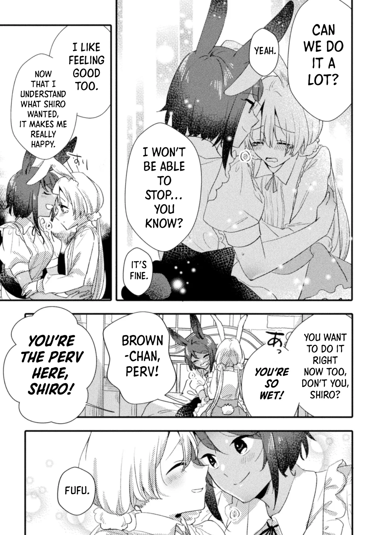 Mori no usagi to fushigina hon | The Forest Rabbit and the Mysterious Book page 19 - hairy yuri hentai manga - read online free