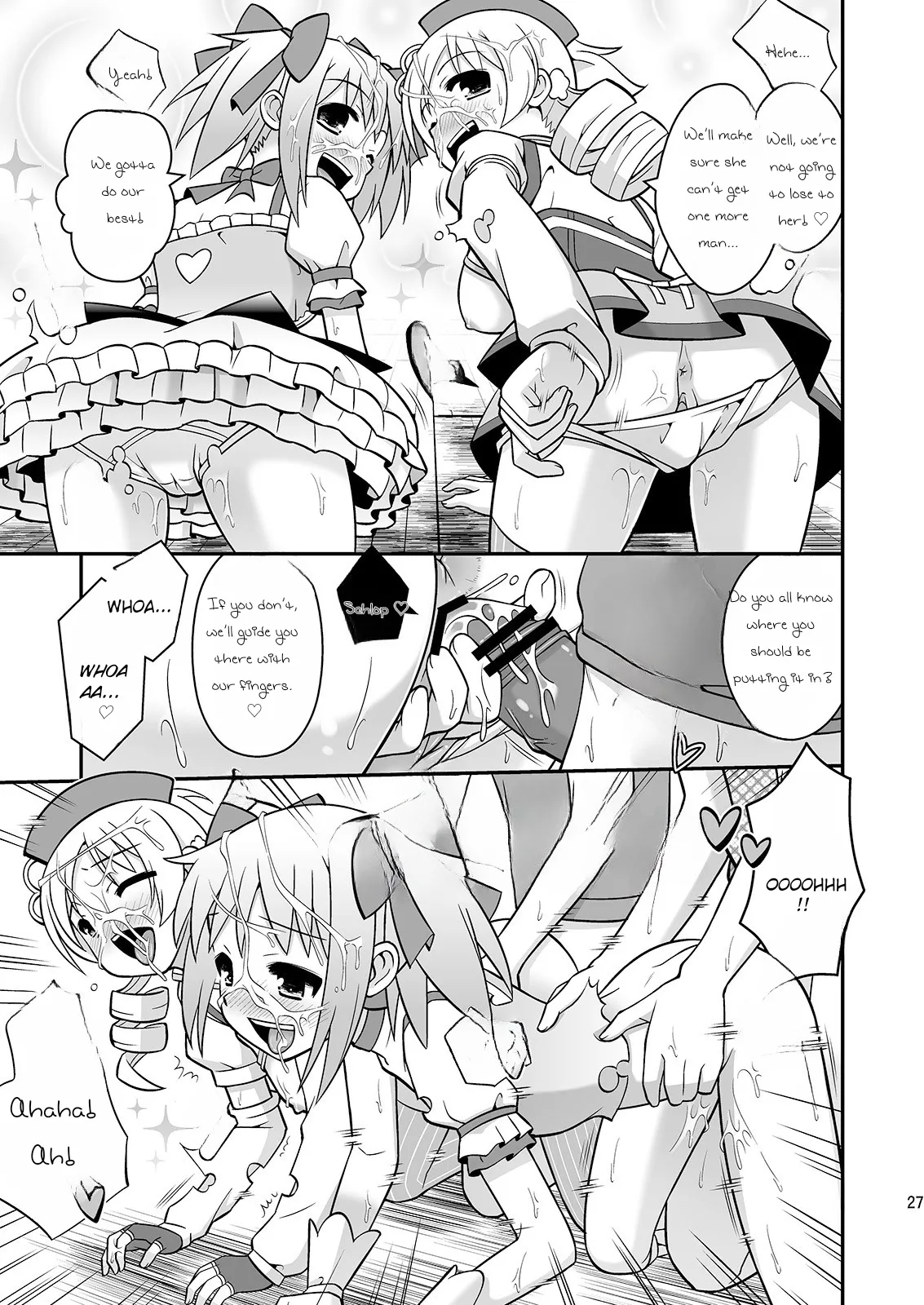 Watashi-tachi ga Jouka shite Ageru | Let us purify you! page 26 featuring madoka kaname puella magi madoka magica parody - nakadashi mosaic censorship hentai manga - read online free