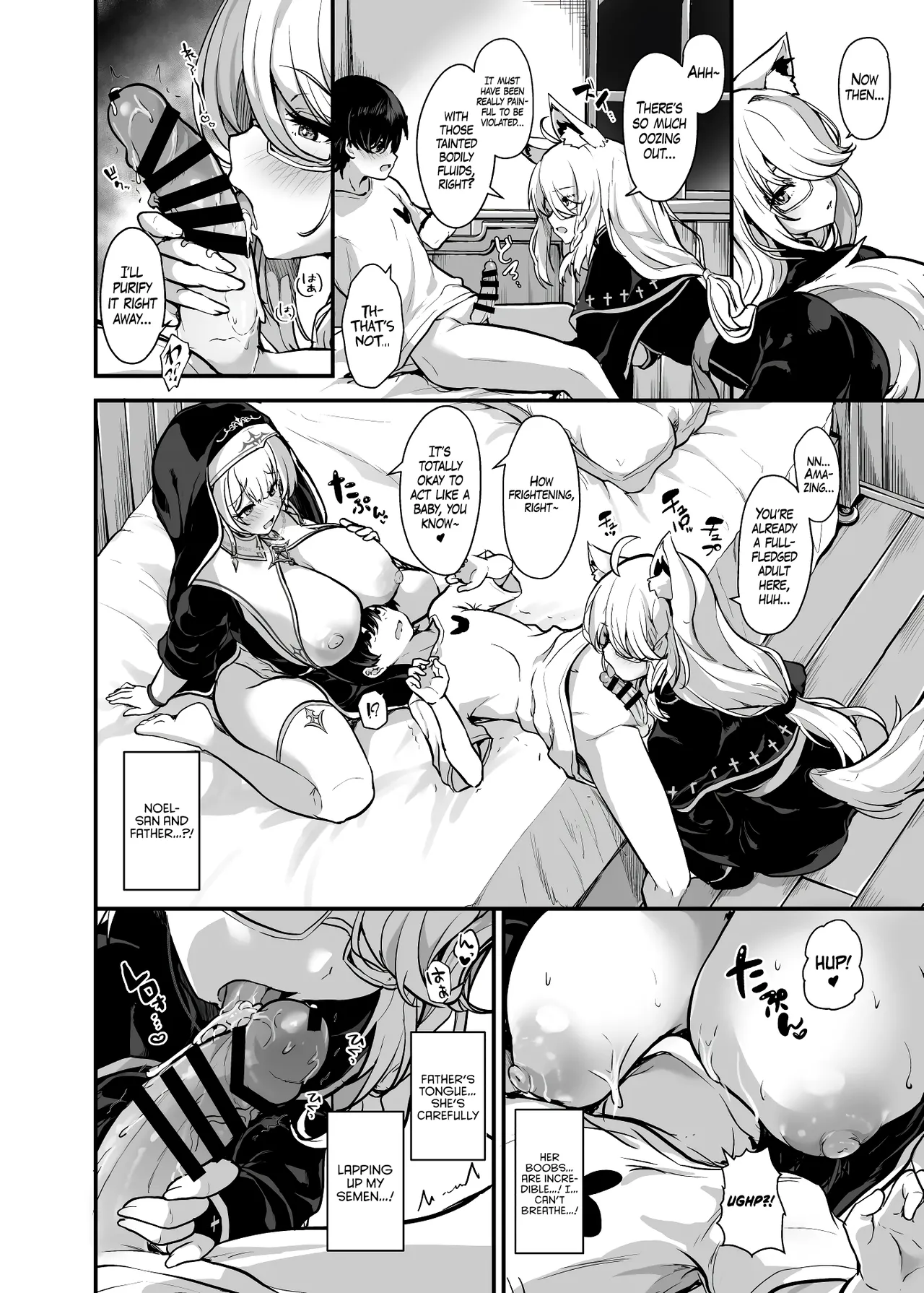 Himitsu no Zangeshitsu | The Secret Confessional page 16 featuring shirogane noel hololive parody - big breasts nun hentai manga - read online free