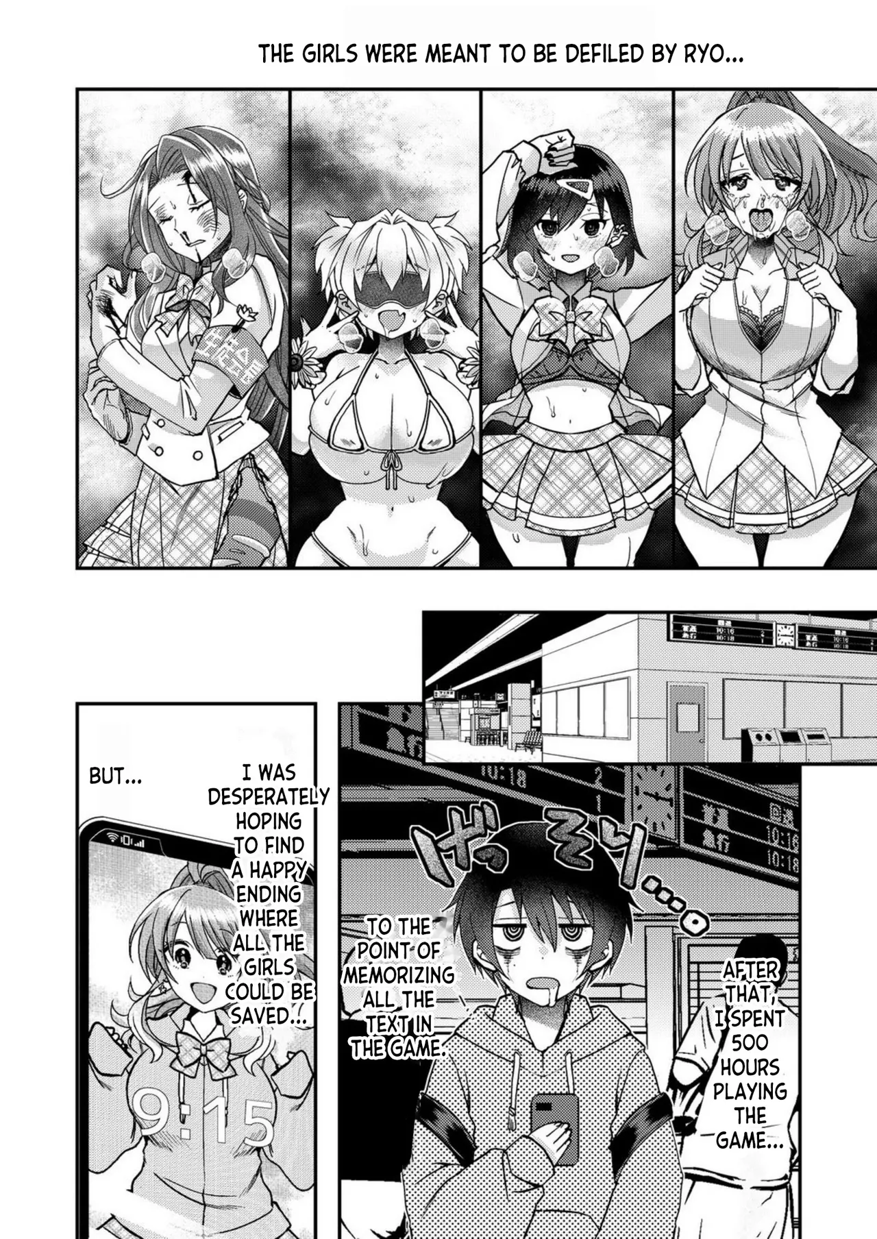 Eroge Sekai ni Tensei Shita ore ga, Oshi e no ai de Netorare Hiroin o Shiawaseni Suru. ch.1-12 page 14 - kissing big breasts hentai manga - read online free