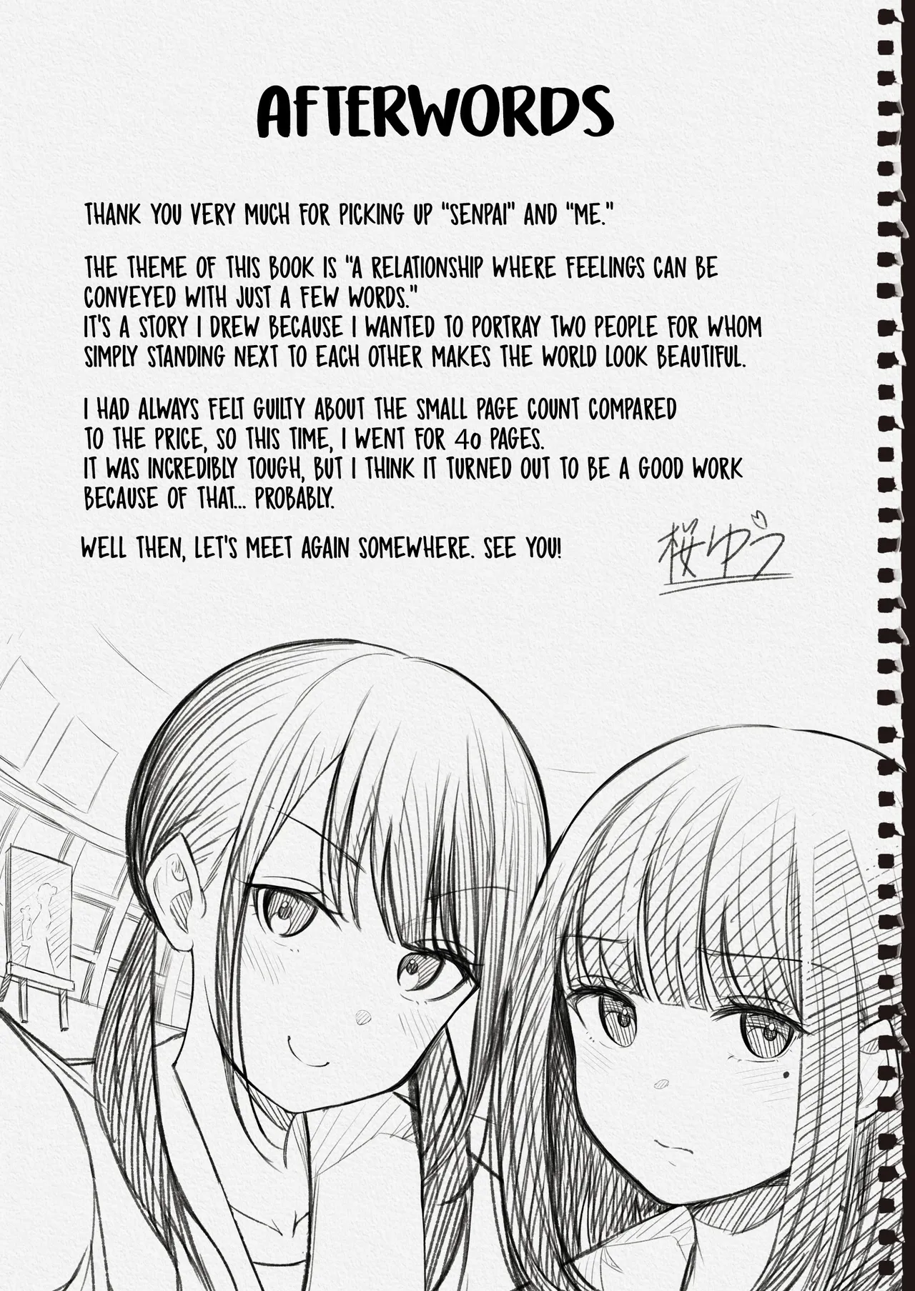 "Senpai" to "Watashi" | "Senpai" and "Me" - Page 46