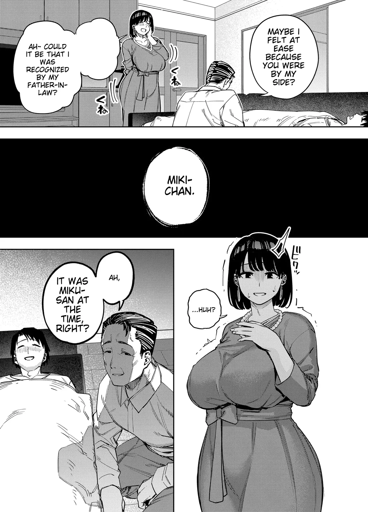 [Ougon Shinshi Club (Kaniguruma)] Gifu ni Dakareru Tsuma Mika-hen 1 | Wife embraced by father-in-law 1 [English] [woof!] page 10 original parody - big breasts netorare hentai manga - read online free