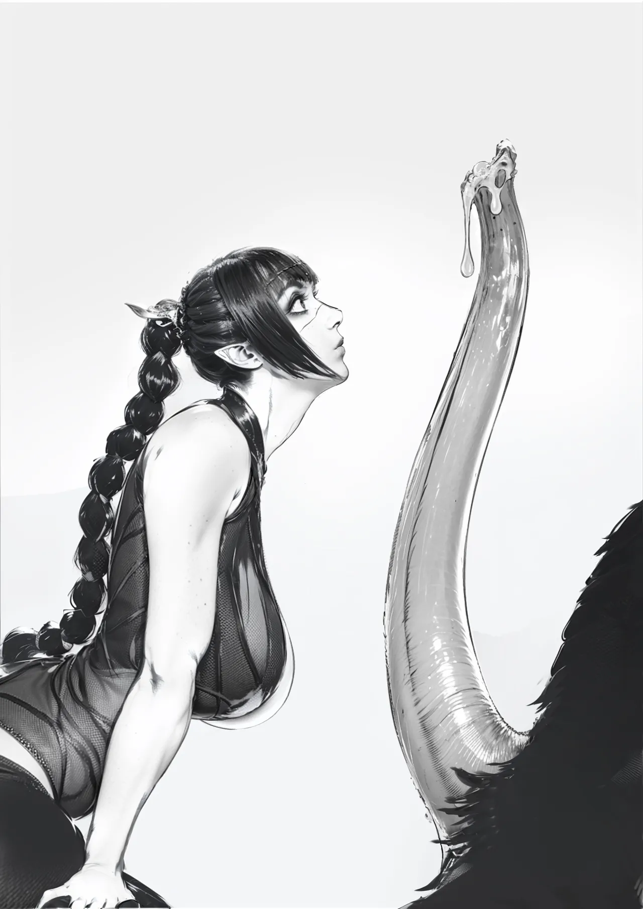 playing with shadowheart page 10 featuring shadowheart baldurs gate parody - elf monster hentai manga - read online free