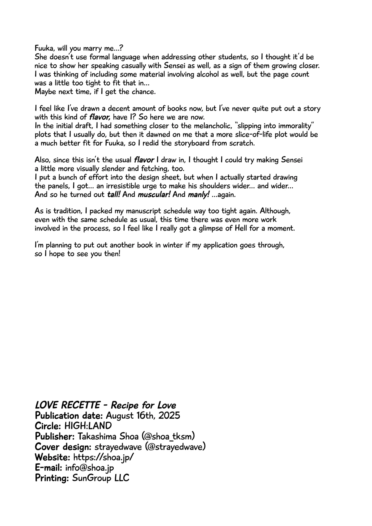 LOVE RECETTE | Recipe for Love - Page 22