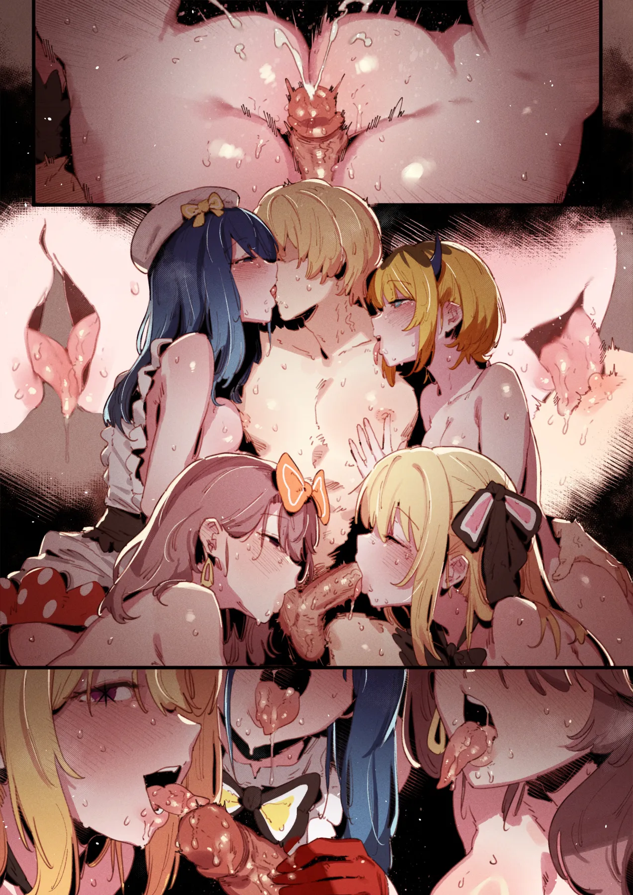 01-25_Akane &...😎🍆💢 & _Kana &...👒🍆💢 & Miyako page 150 featuring aqua hoshino oshi no ko parody - squirting kissing hentai manga - read online free