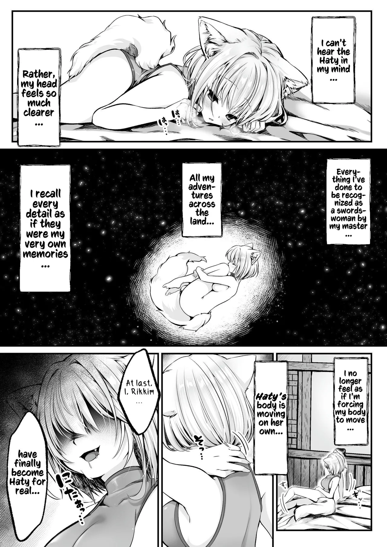 Hakurou Kenshi Hati-chan no Ecchi na Bouken no Sho | White Wolf Swordswoman's Erotic Adventure page 127 original parody - squirting futanari hentai manga - read online free