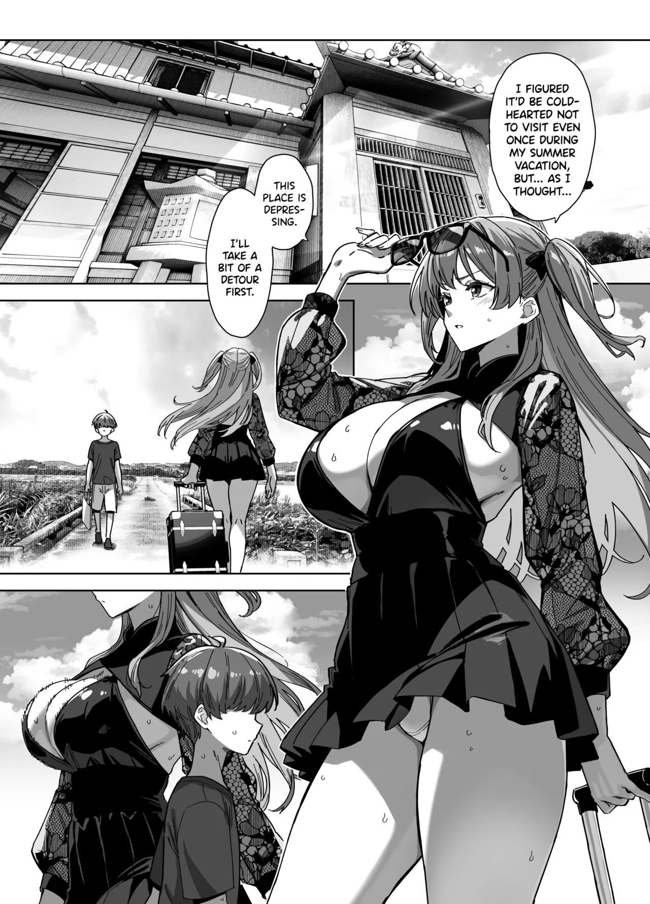 Natsu to Inaka to Yuuwaku shite kuru Dekkai Oshiego 3 + C106 Bonus Book - Page 3