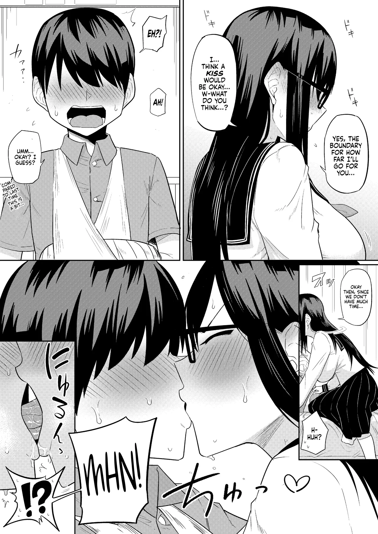 [Makosho] Sewayaki na Kyonyuu Gakkyuu Iinchou Sono 1-16 | The Kind and Caring Busty Class Rep Ch.1-16 [English] [NudeSalad] (Ongoing) page 45 original parody - handjob kissing hentai manga - read online free