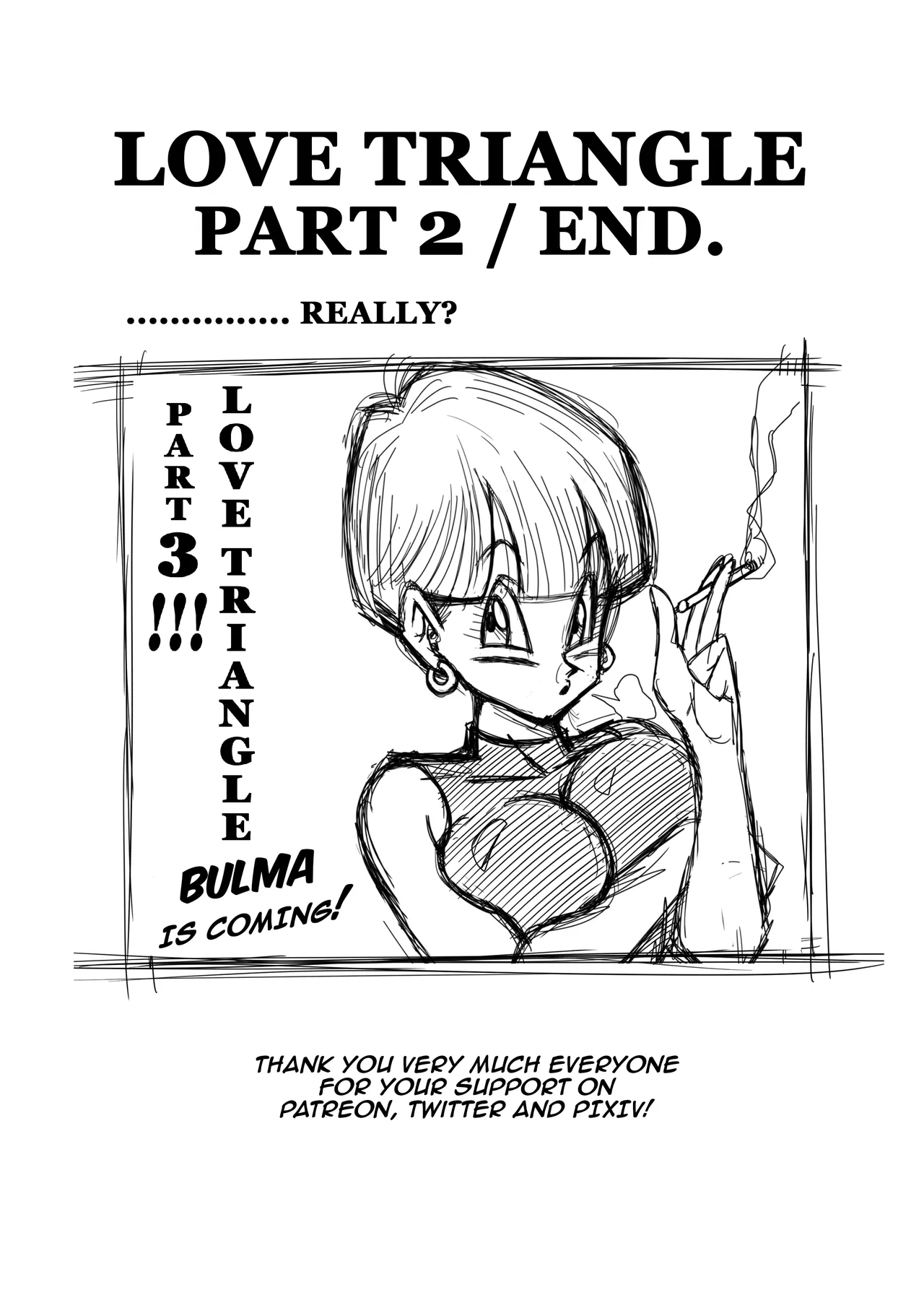 LOVE TRIANGLE Z Part 2 page 28 featuring erasa dragon ball z parody - kissing big breasts hentai manga - read online free