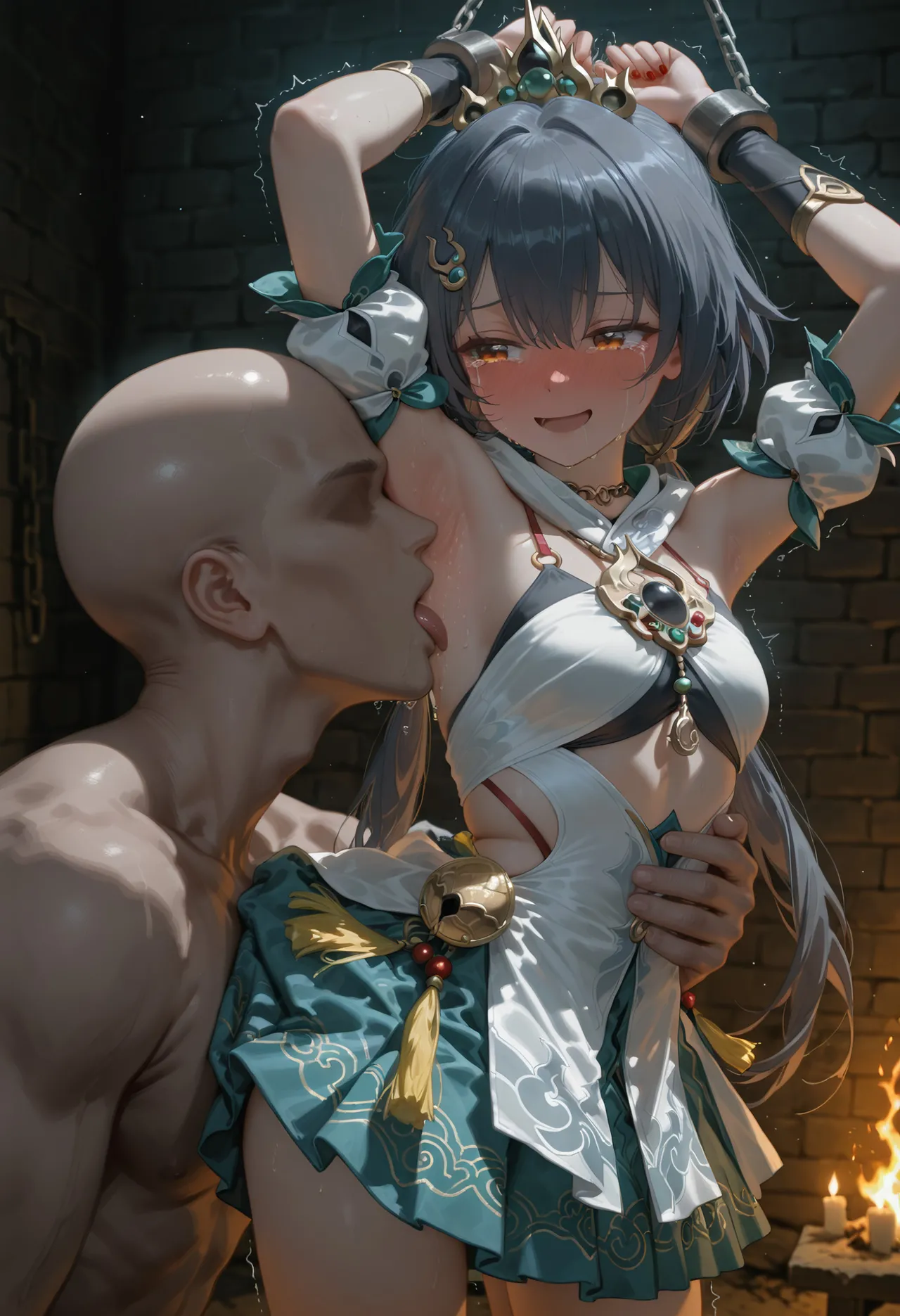 Shiina Mahiru page 46 featuring march 7th honkai star rail parody - ai generated hentai manga - read online free