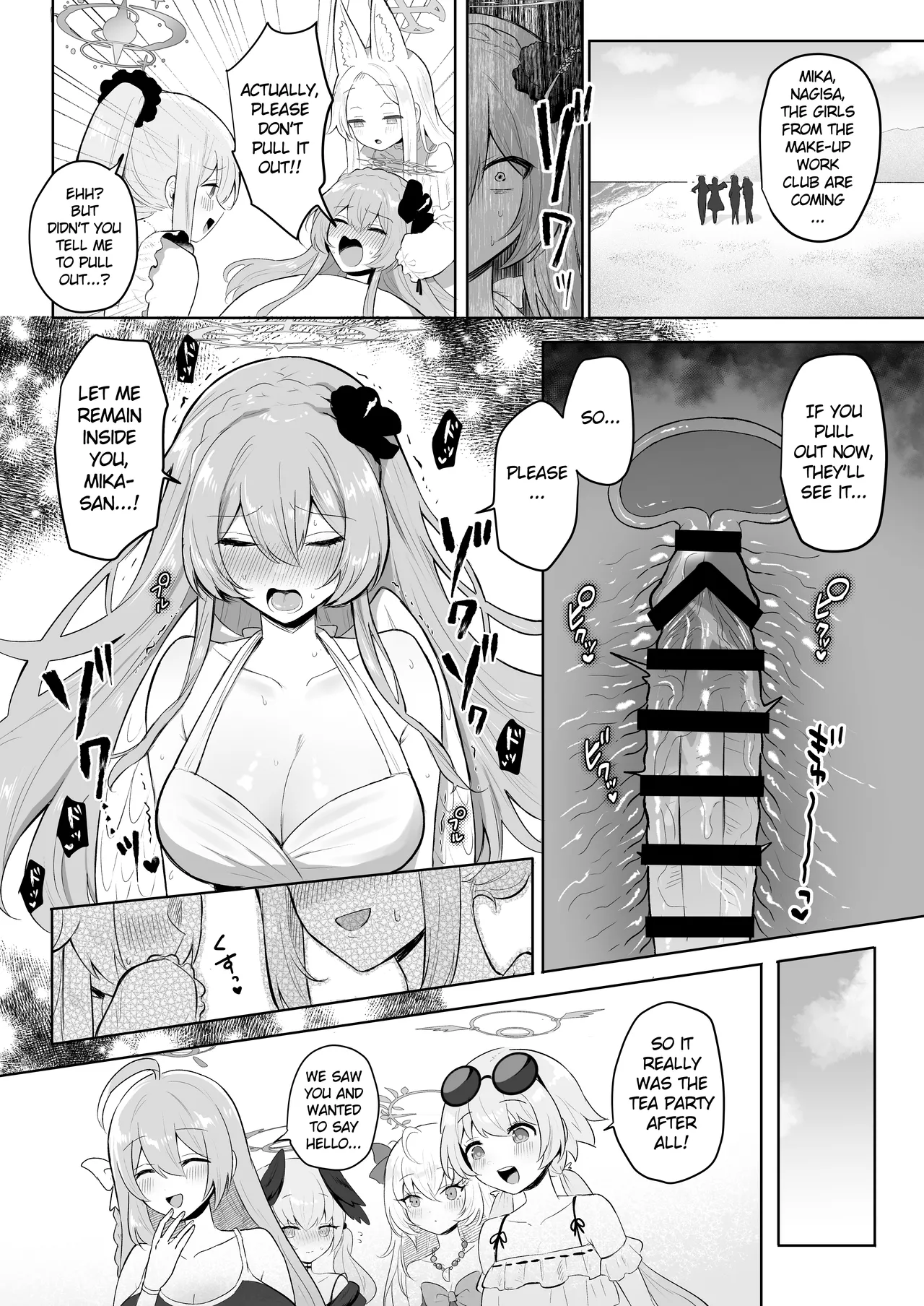 Blue Archive Futanari Anthology page 113 featuring mika misono blue archive parody - ttf threesome futanari hentai manga - read online free