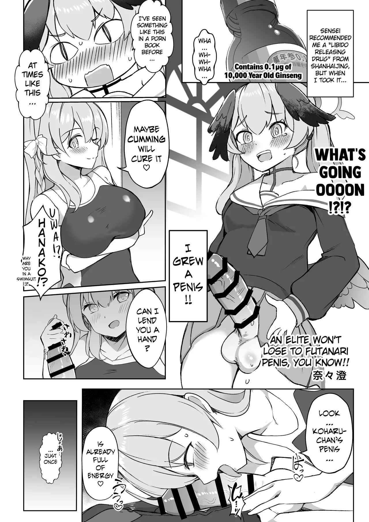 Blue Archive Futanari Anthology page 53 featuring mika misono blue archive parody - ttf threesome futanari hentai manga - read online free