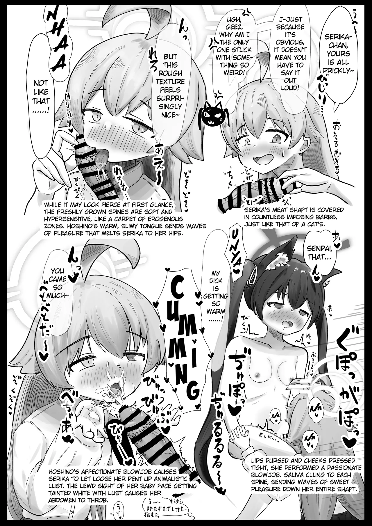 Blue Archive Futanari Anthology page 73 featuring mika misono blue archive parody - ttf threesome futanari hentai manga - read online free